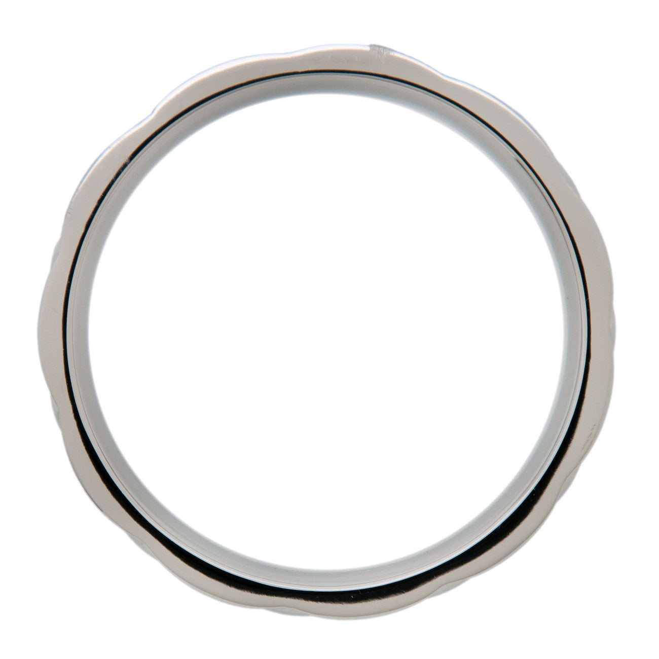 CHANEL Matelasse Ring PT950 Platinum US7 EU55 HK16 J2820