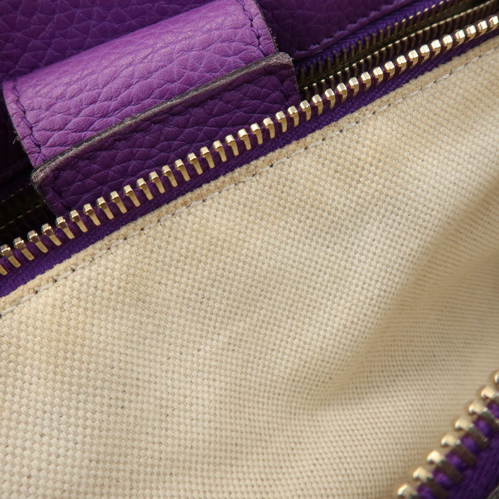 GUCCI Bamboo Shopper Medium 2Way Shoulder Bag Purple Blue 323660