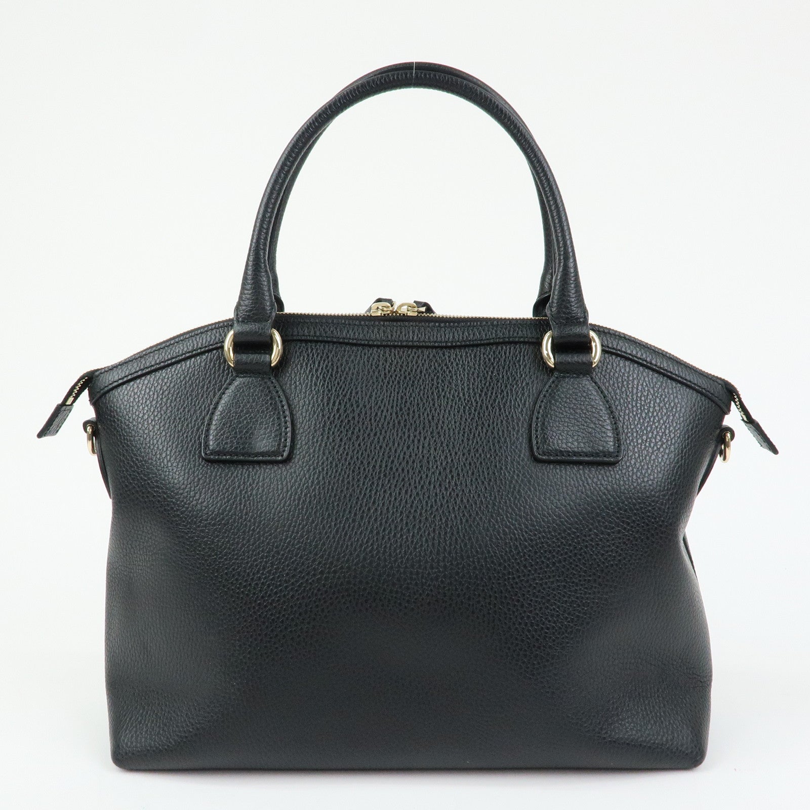 GUCCI Interlocking G Calf Leather 2Way Hand Bag Shoulder Bag 449651