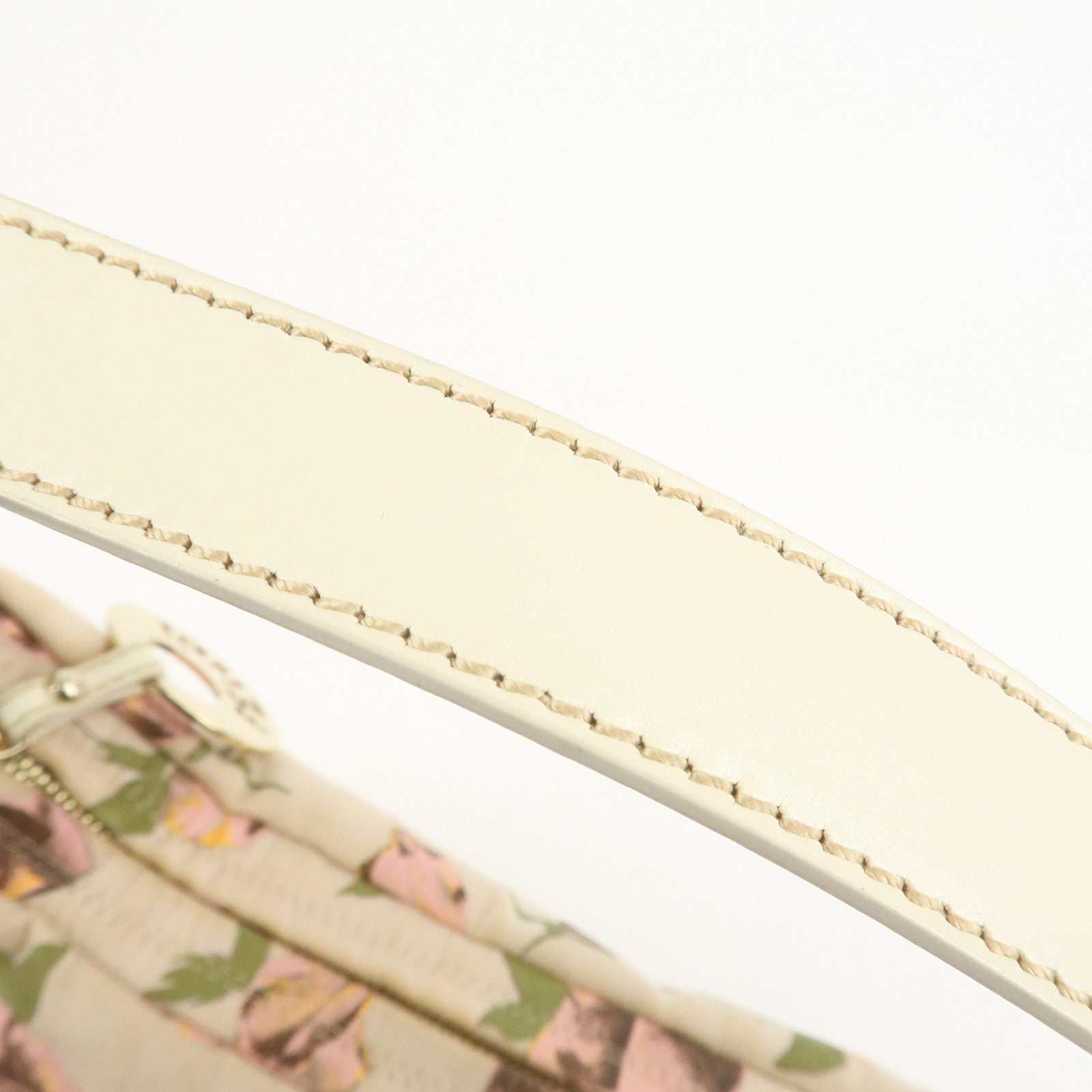FENDI Canvas Leather Shoulder Bag Hand Bag Pink Ivory 8BR448