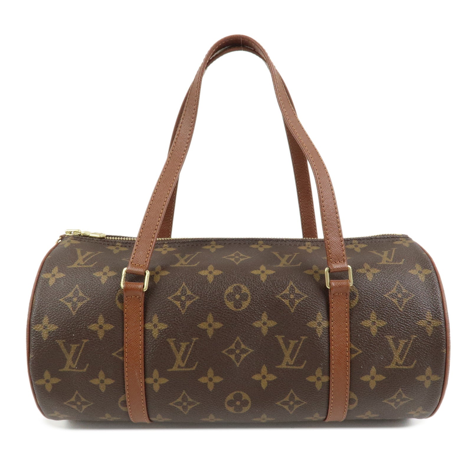 Louis Vuitton Monogram Papillon 30 Hand Bag Brown M51365