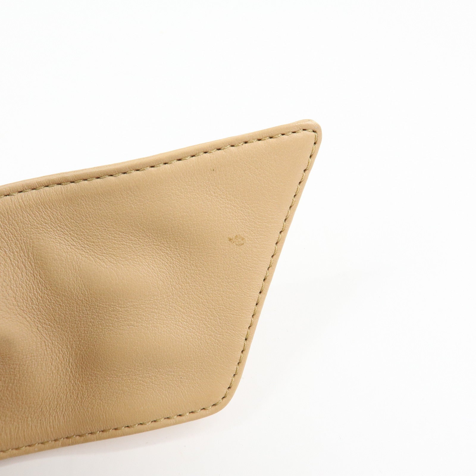 Cartier Trinity Leather Shoulder Bag Hand Bag Beige