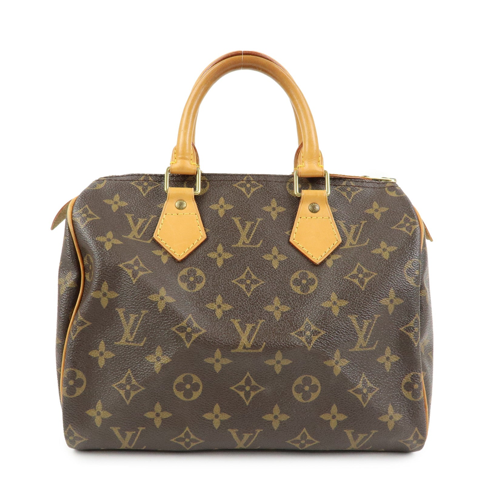 Louis Vuitton Monogram Speedy 25 Boston Bag Hand Bag Brown M41528