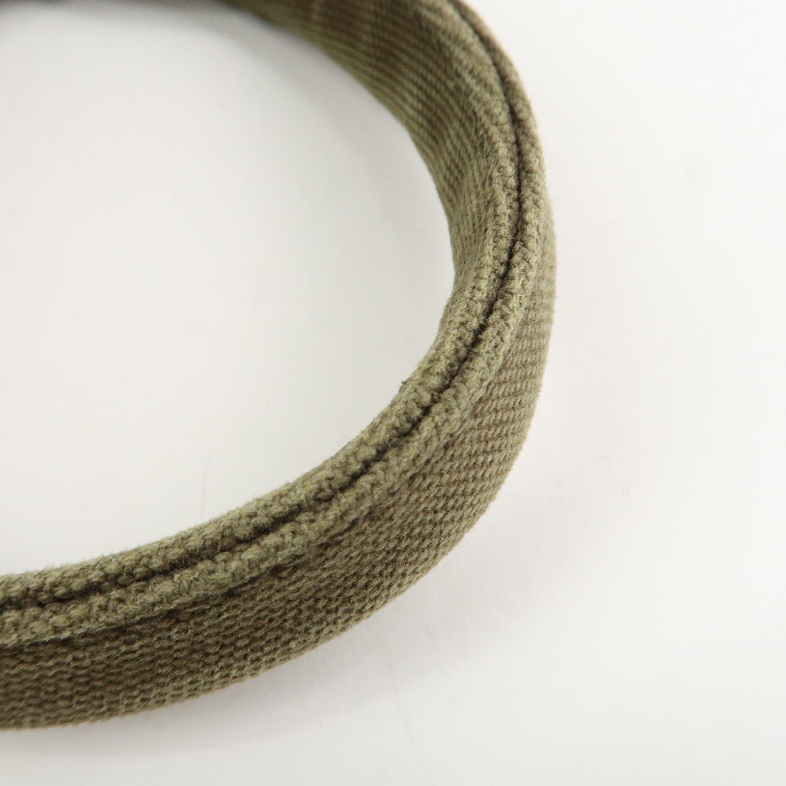 PRADA Logo Canapa Mini Canvas Tote Bag Hand Bag Khaki BN2439