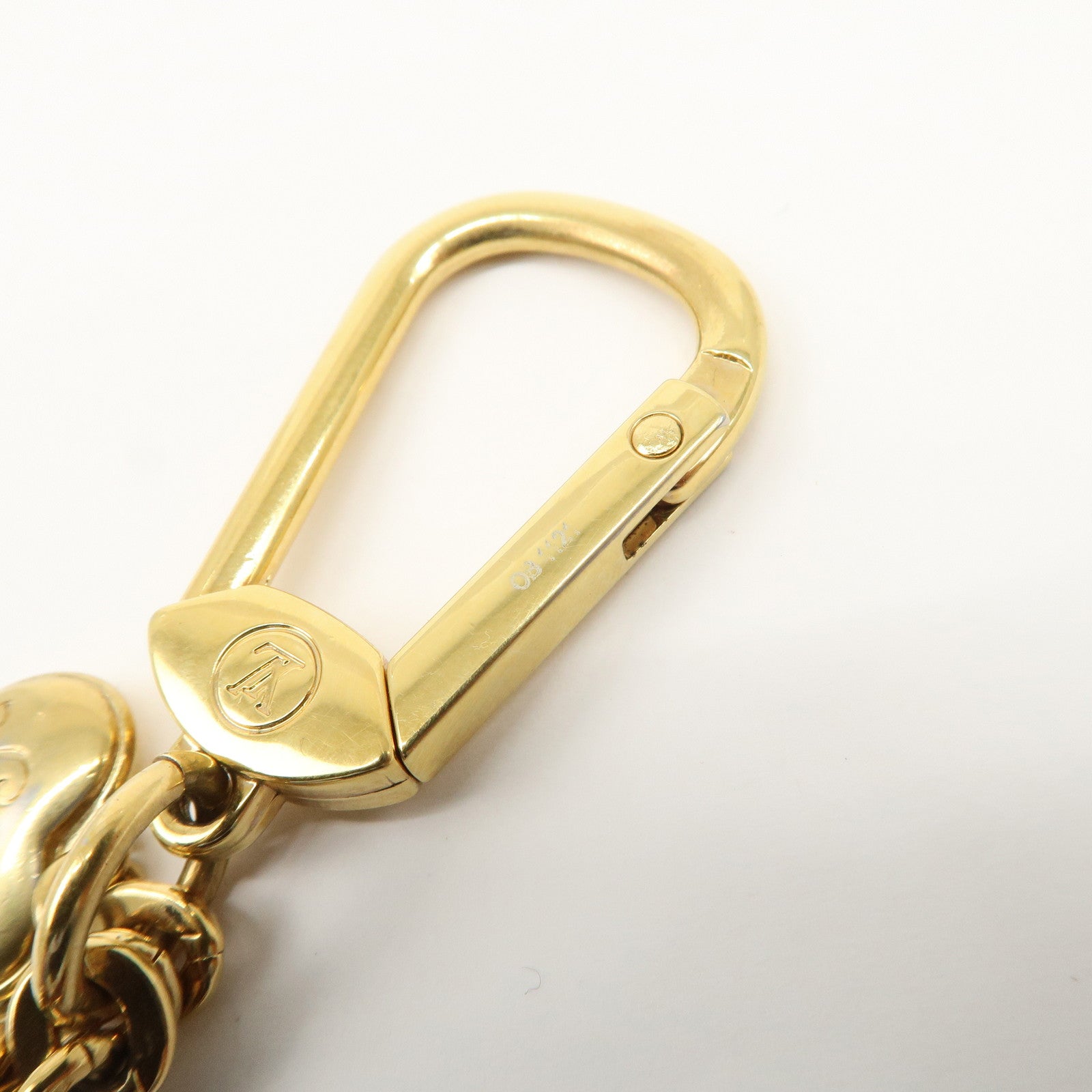 Louis Vuitton Porte Cles Coeur Rayures Bag Charm Red M66476 Used