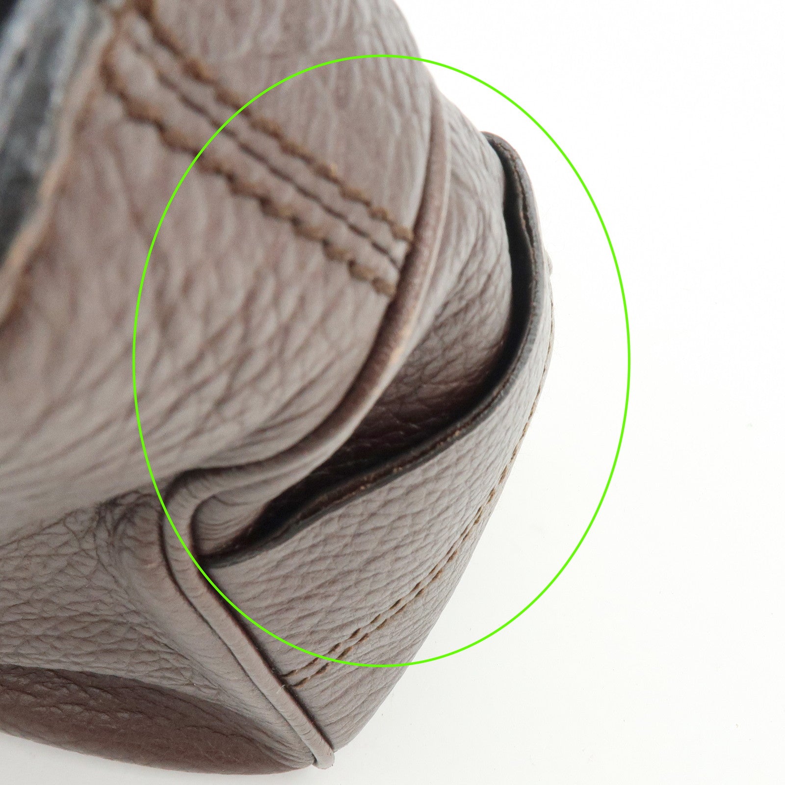 CELINE Macadam Leather Boogie Bag Hand Bag Burgundy