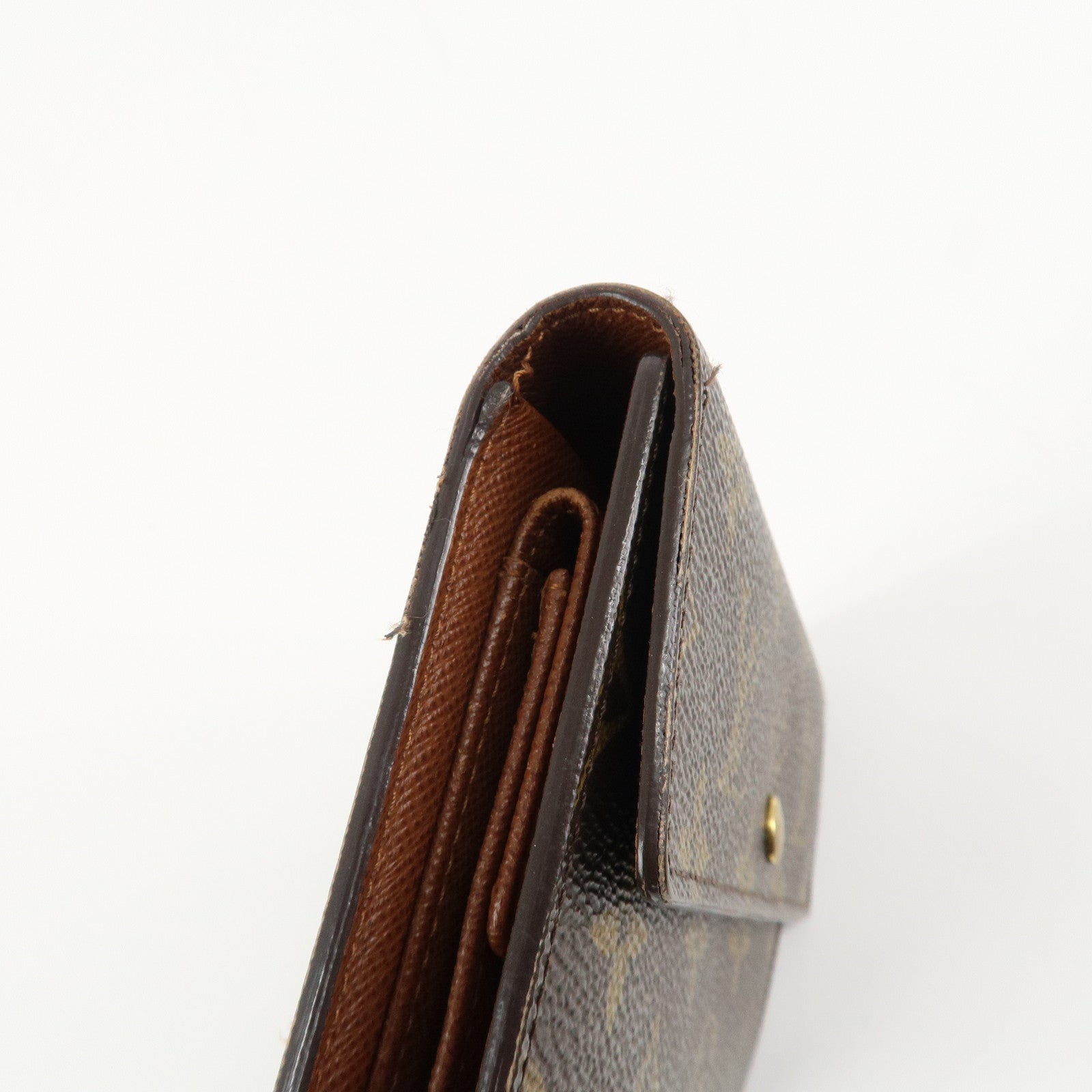 Louis Vuitton Monogram Porte Tresor Etui Papiers Wallet M61202 Used