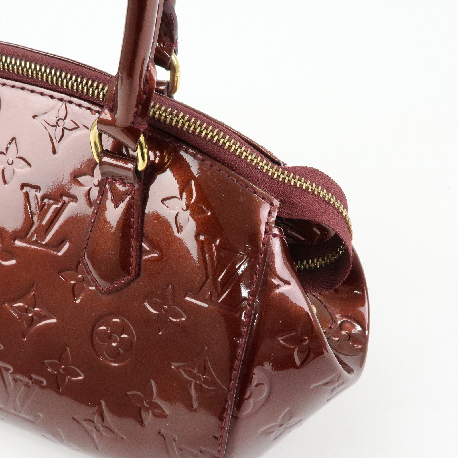 Louis Vuitton Monogram Vernis Sherwood PM Rouge Forvist M91492