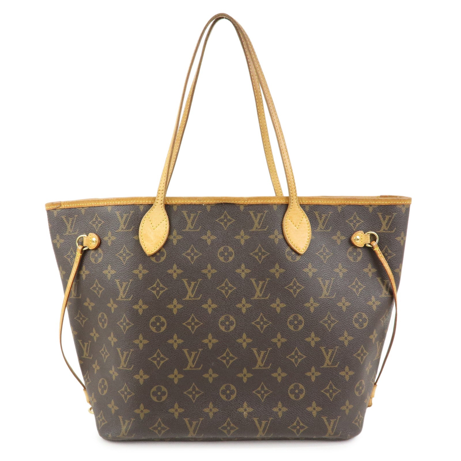 Louis Vuitton Monogram Neverfull MM Tote Shoulder Bag Brown M40156