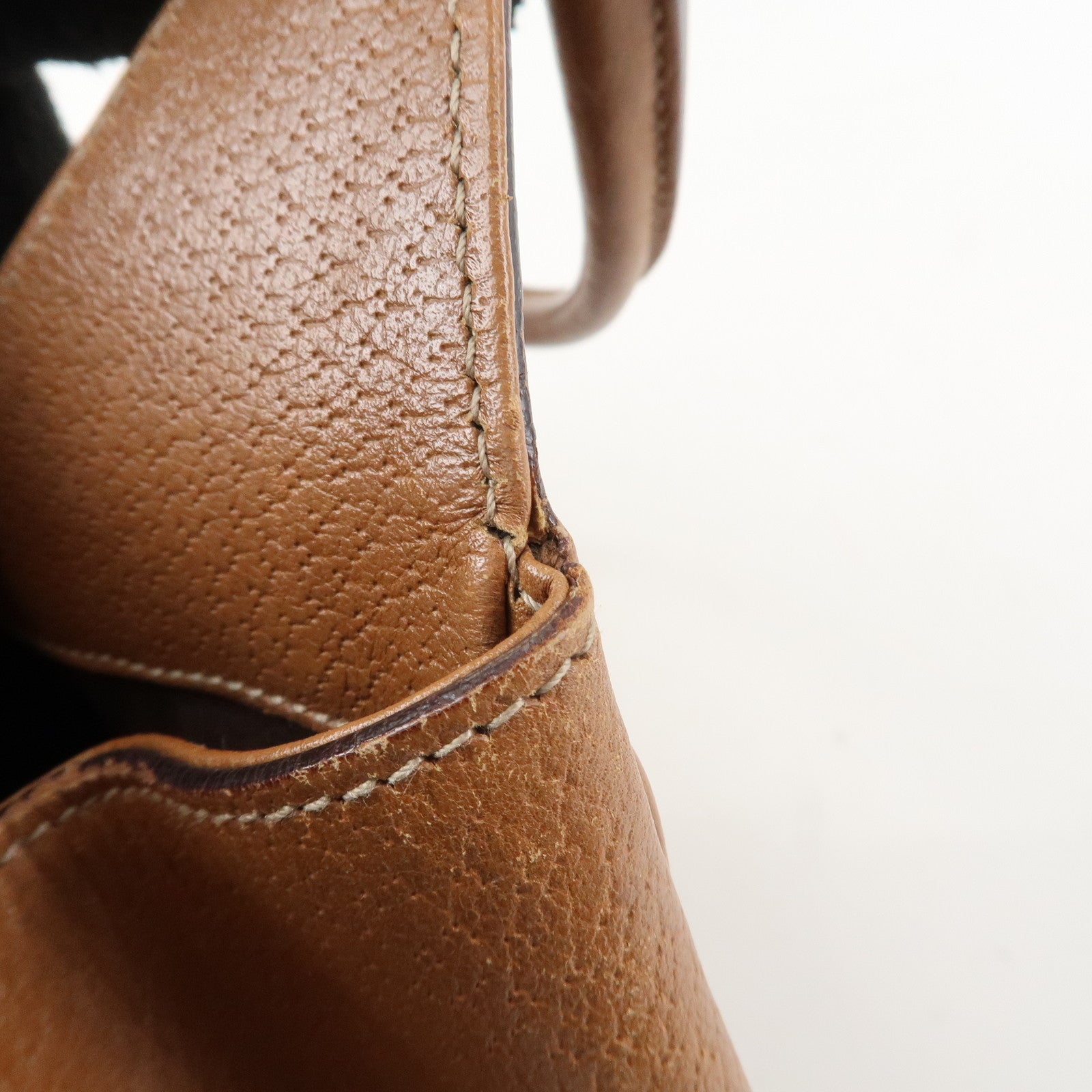 GUCCI New Jackey GG Canvas Leather Shoulder Bag Brown 124407 Used