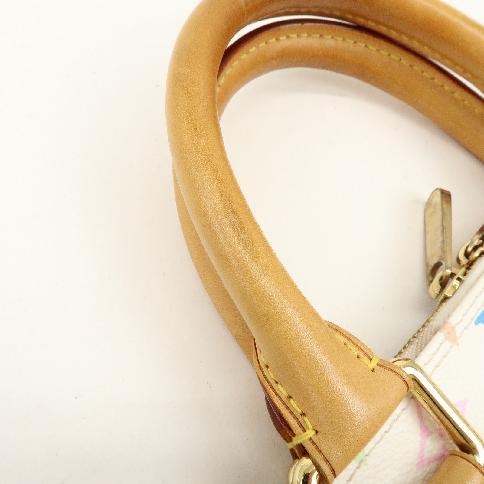Louis Vuitton Monogram Multicolor Alma PM Hand Bag Blanc M92647