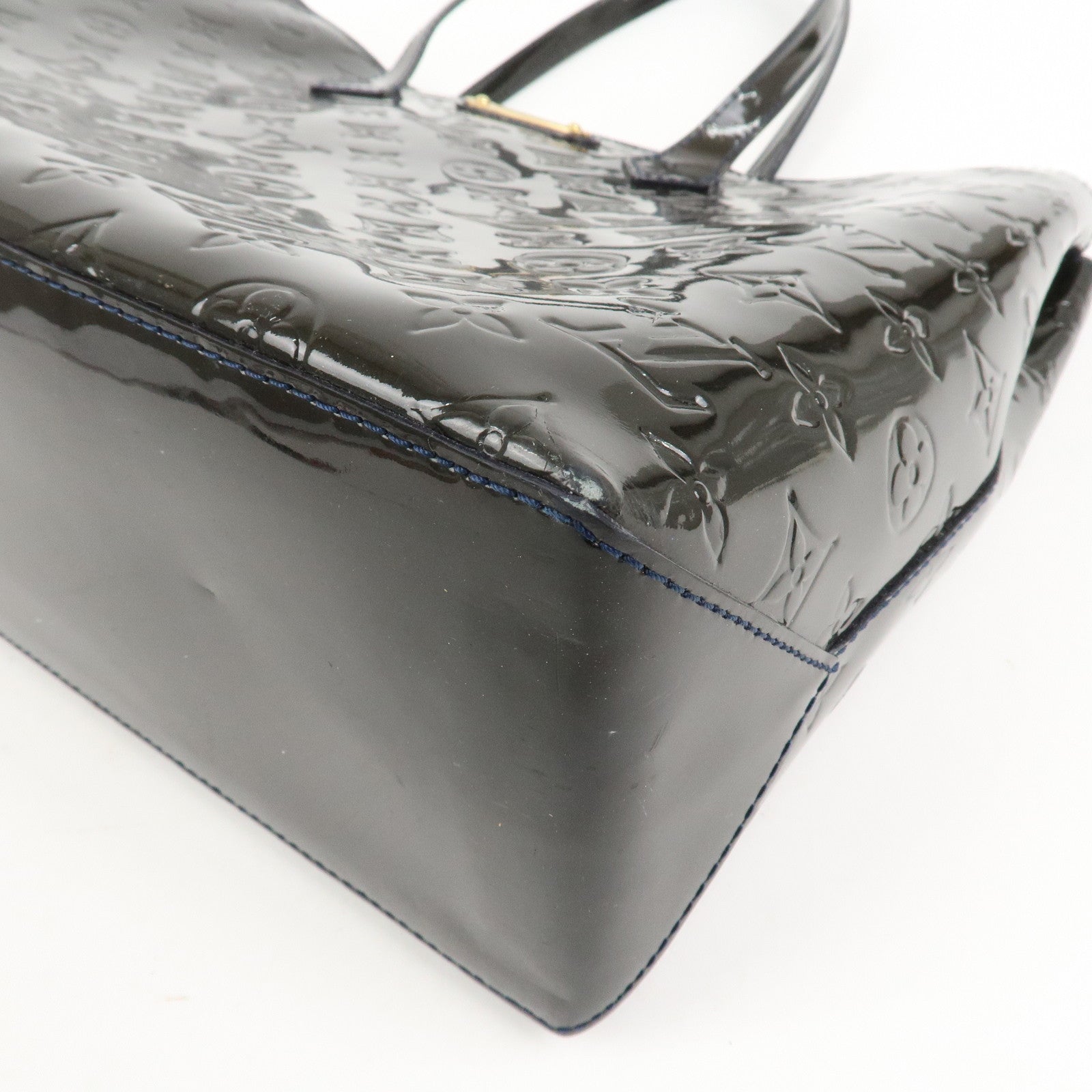 Louis Vuitton Monogram Vernis Leather Wilshire MM Hand Bag M91439