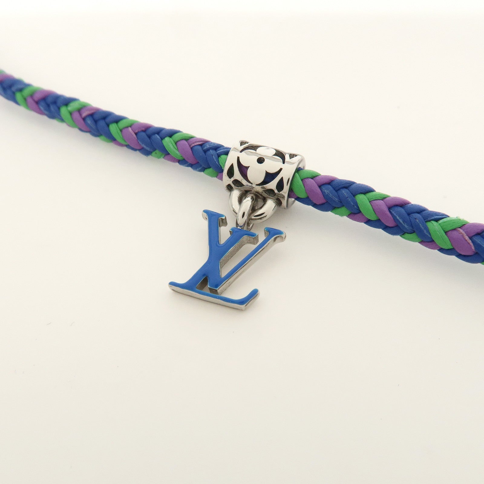 Louis Vuitton Leather Metal Bracelet Friendship Multicolor M0967