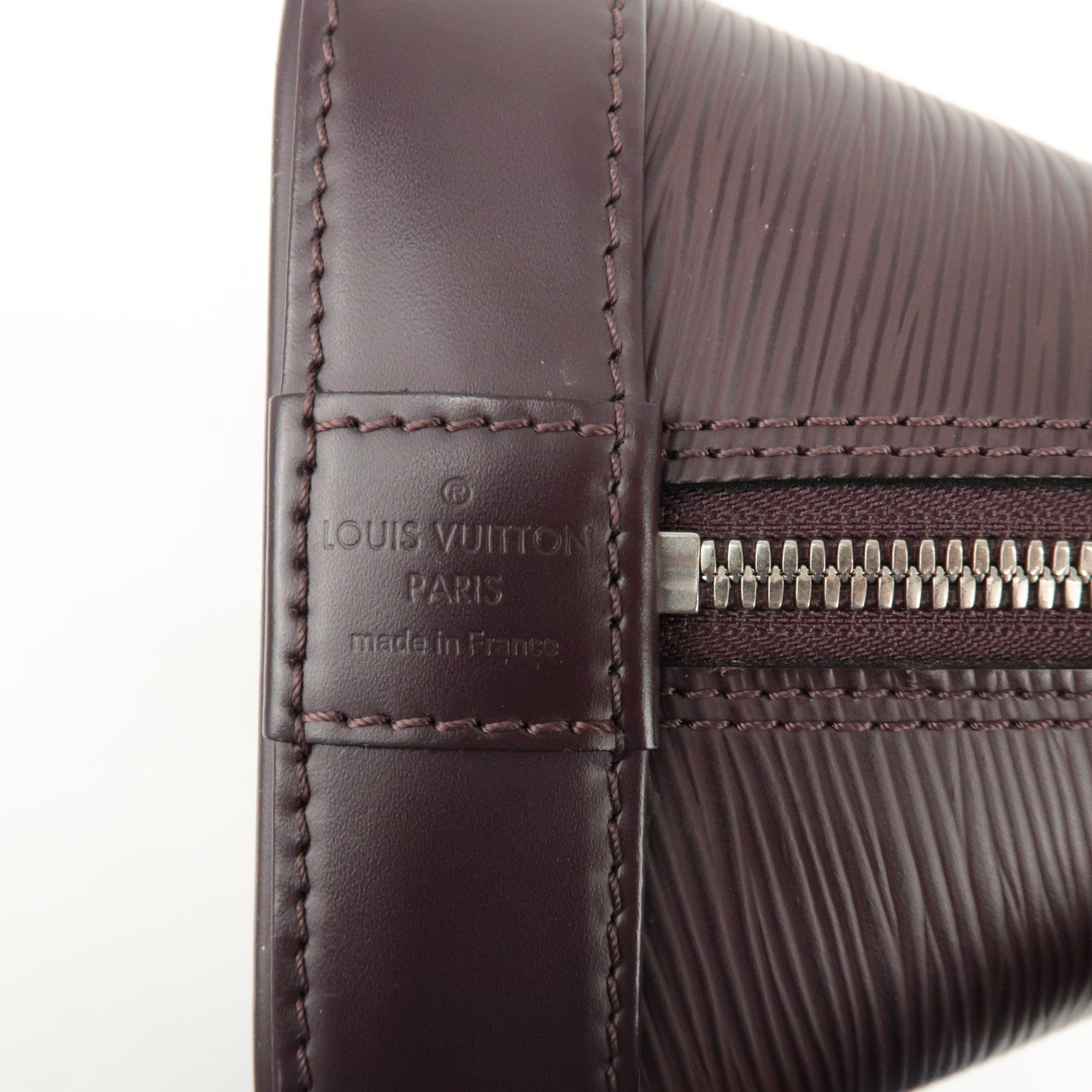 Louis Vuitton Epi Leather Alma PM Hand Bag Cassis M5280K Used