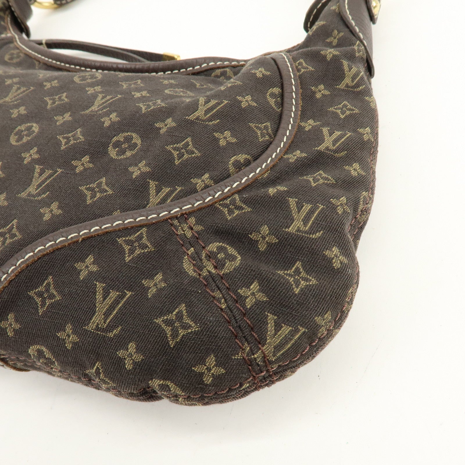 Louis Vuitton Monogram Mini Lin Manon PM Shoulder Bag Ebene M95621