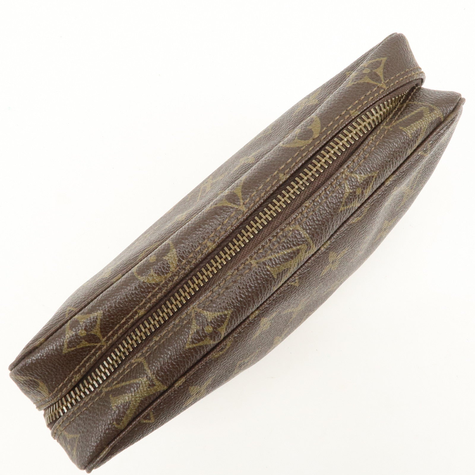 Louis Vuitton Monogram Trousse Toilette 23 Pouch Brown M47524 Used