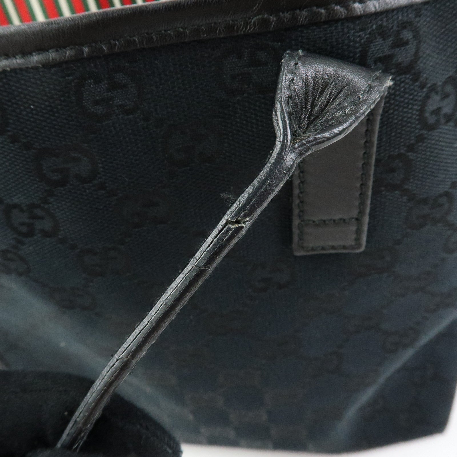 GUCCI Interlocking G New Britt GG Canvas Leather Tote Bag 169946