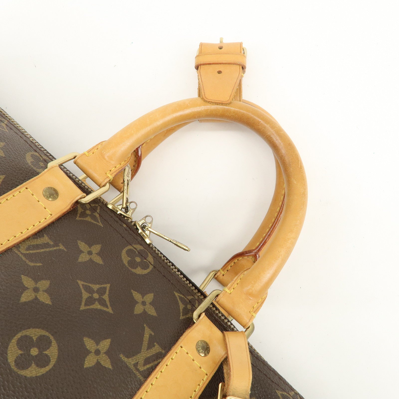 Louis Vuitton Monogram Keep All 45 Boston Bag Brown M41428