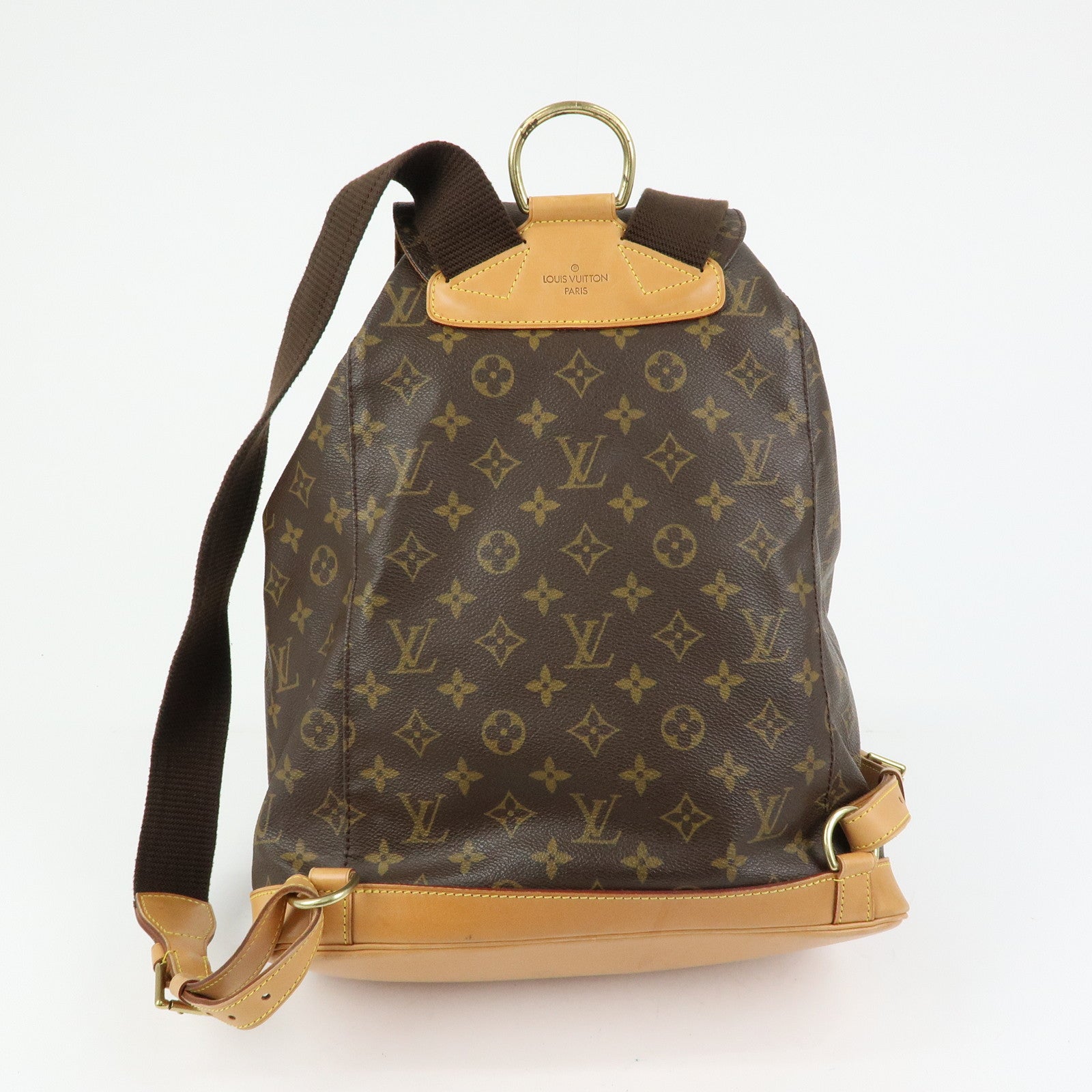 Louis Vuitton Monogram Montsouris GM Backpack Rucksack Brown M51135