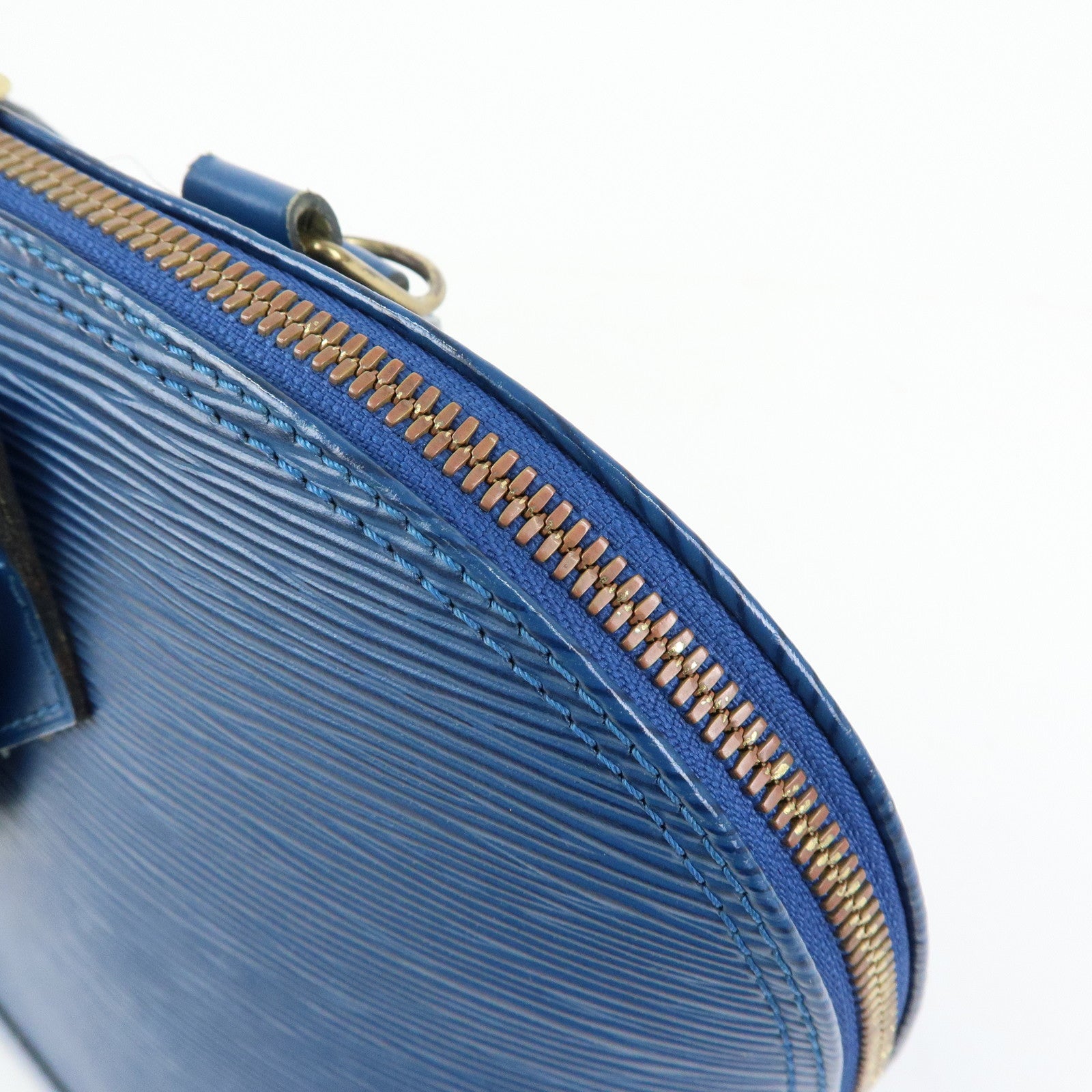 Louis Vuitton Epi Leather Alma Hand Bag Toledo Blue M52145