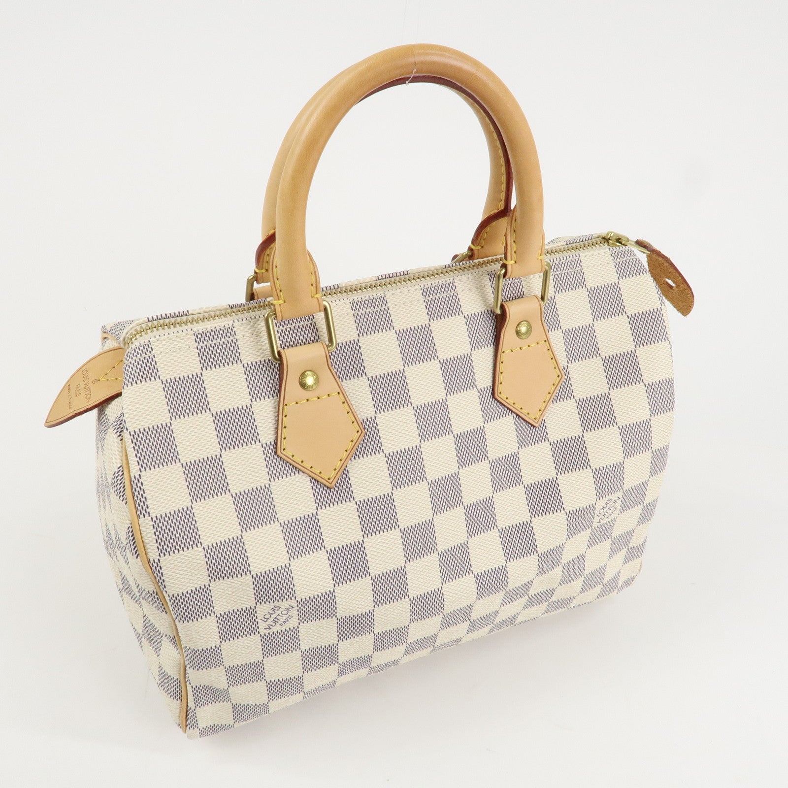 Louis Vuitton Damier Azur Speedy 25 Boston Bag Hand Bag N41534 Used