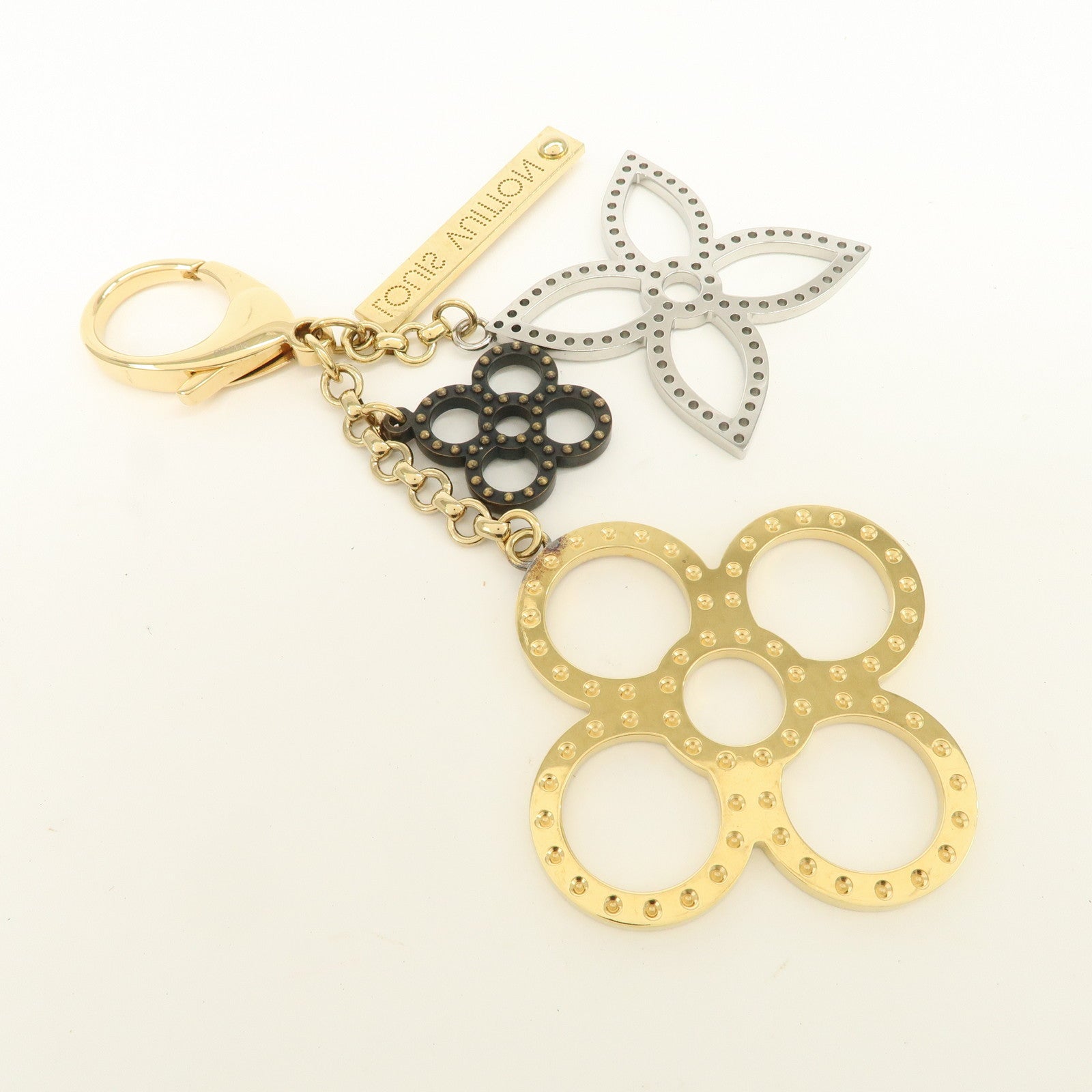 Louis Vuitton Monogram Bijoux Sac Tapage Bag Charm Gold M66350