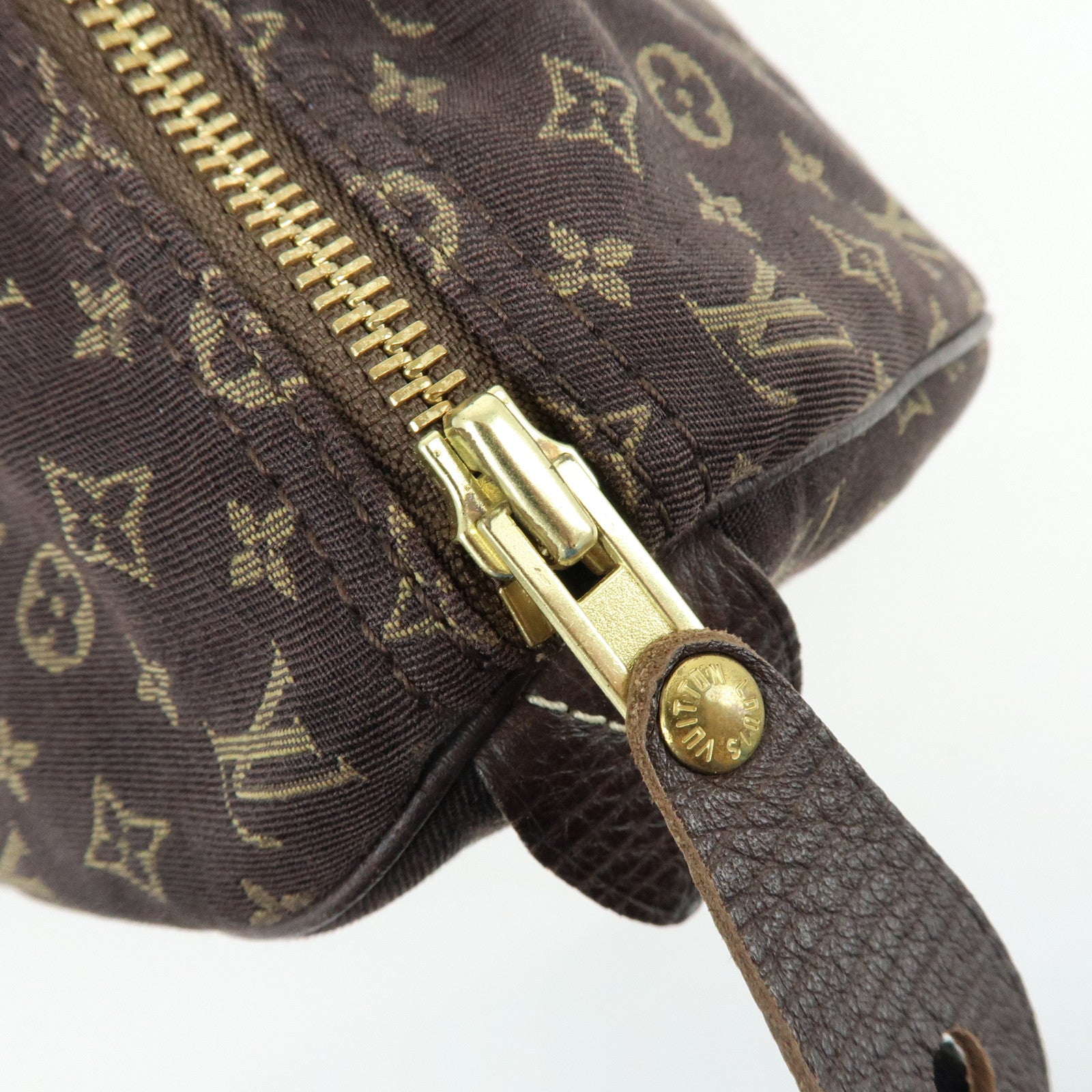 Louis Vuitton Monogram Mini Lin Speedy 30 Boston Bag Ebene M95224