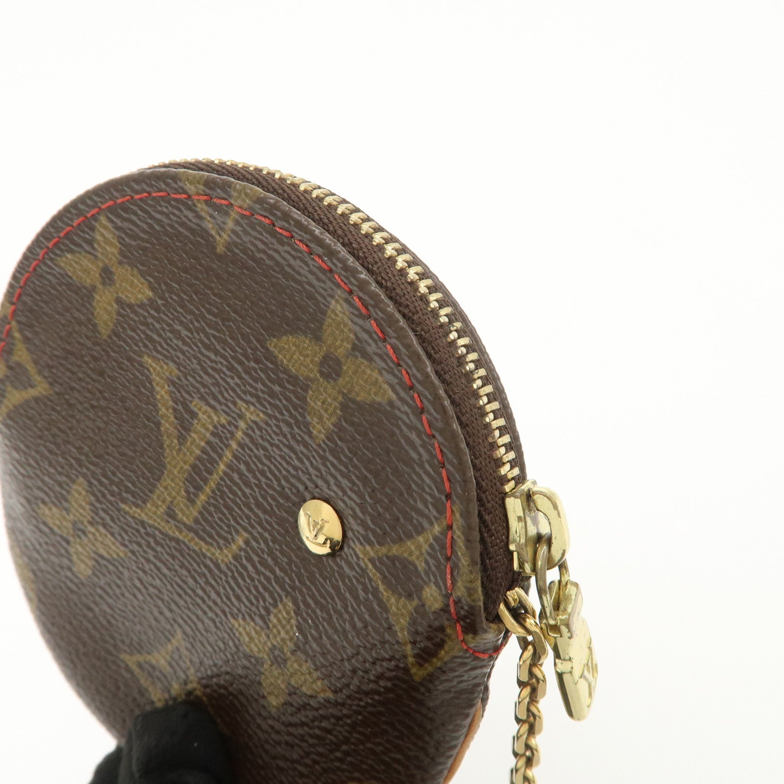 Louis Vuitton Monogram Cherry Porte Monnaie Rond Coin Case M95043