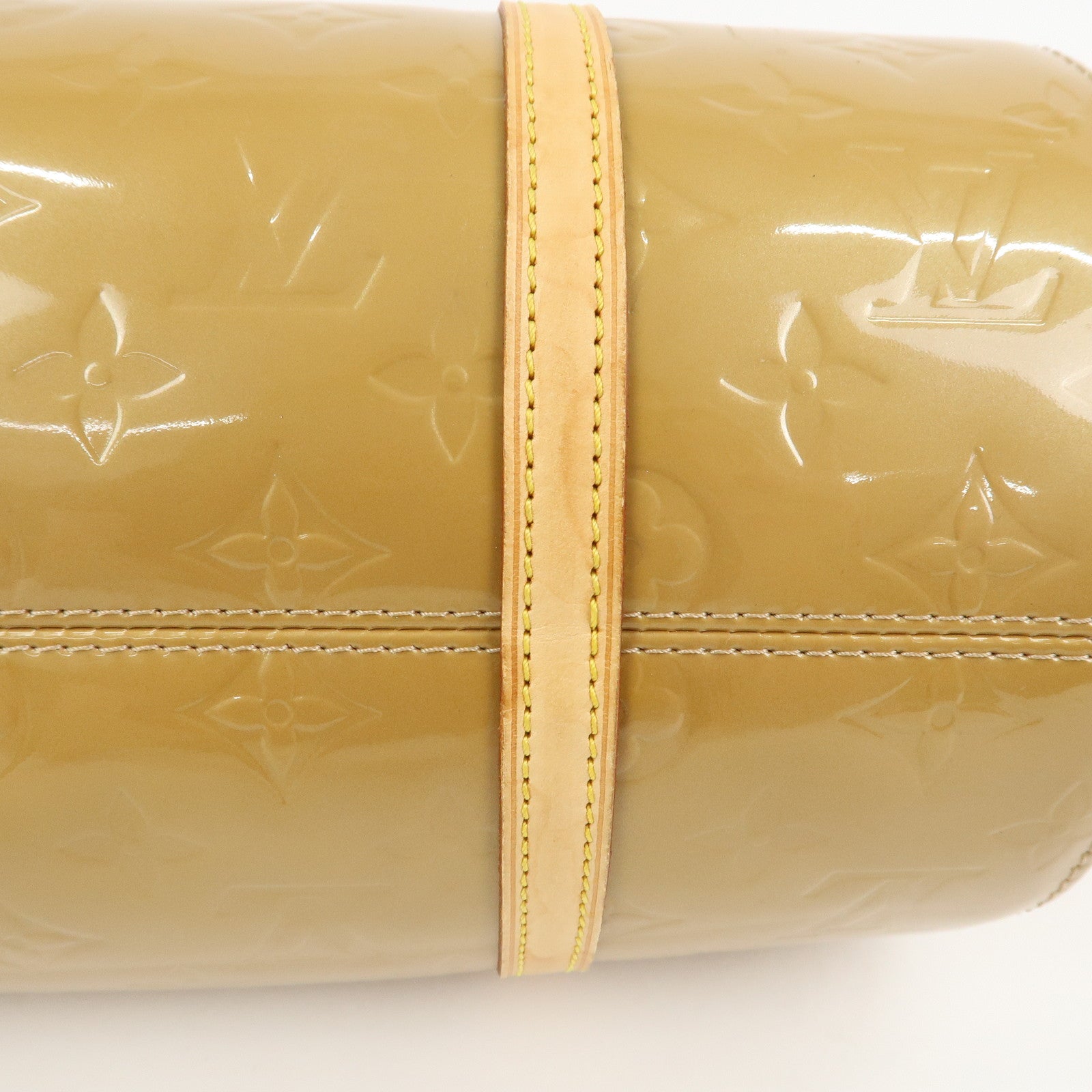 Louis Vuitton Monogram Vernis Bedford Hand Bag Beige M91006