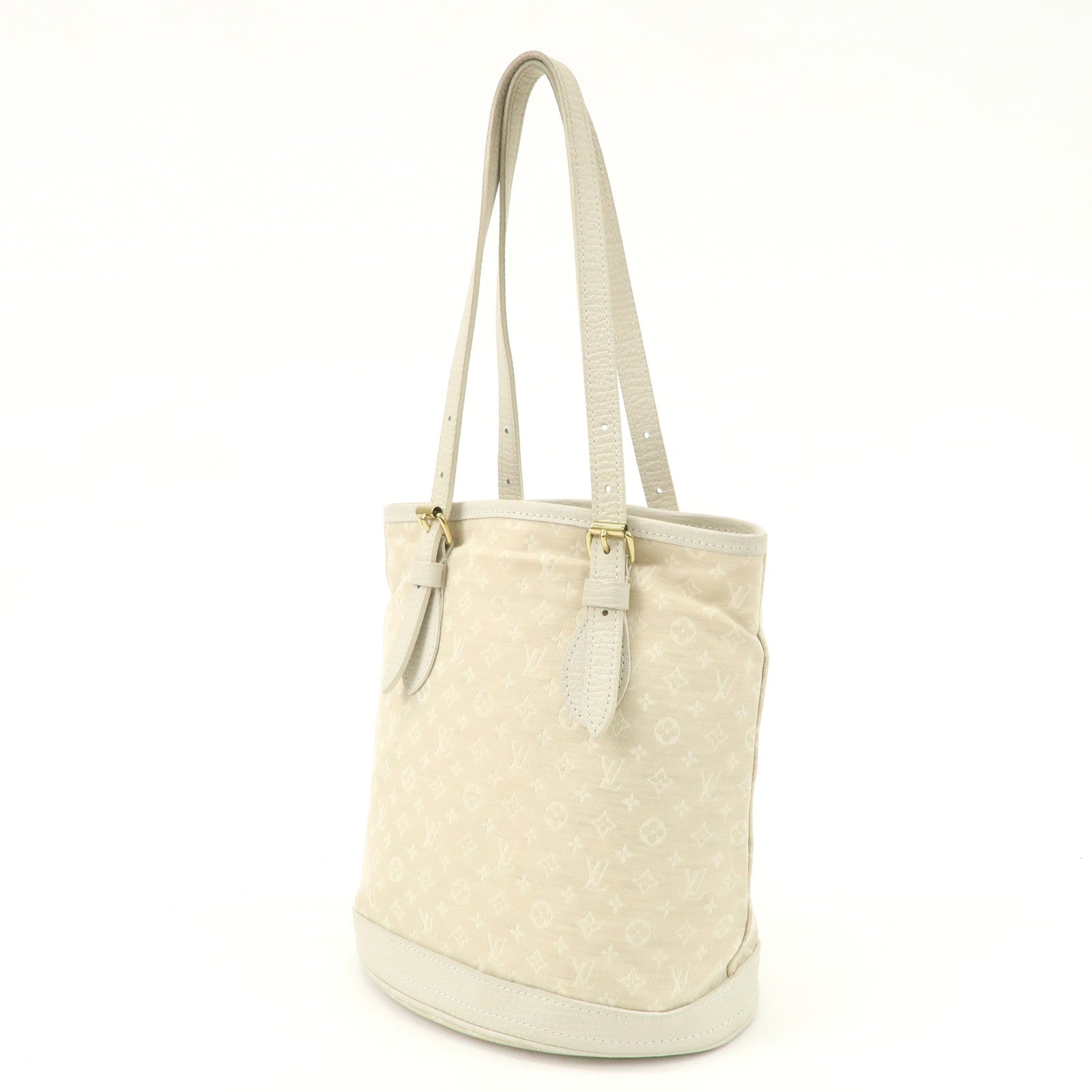 Louis Vuitton Monogram Mini Lin Bucket PM Hand Bag M95316