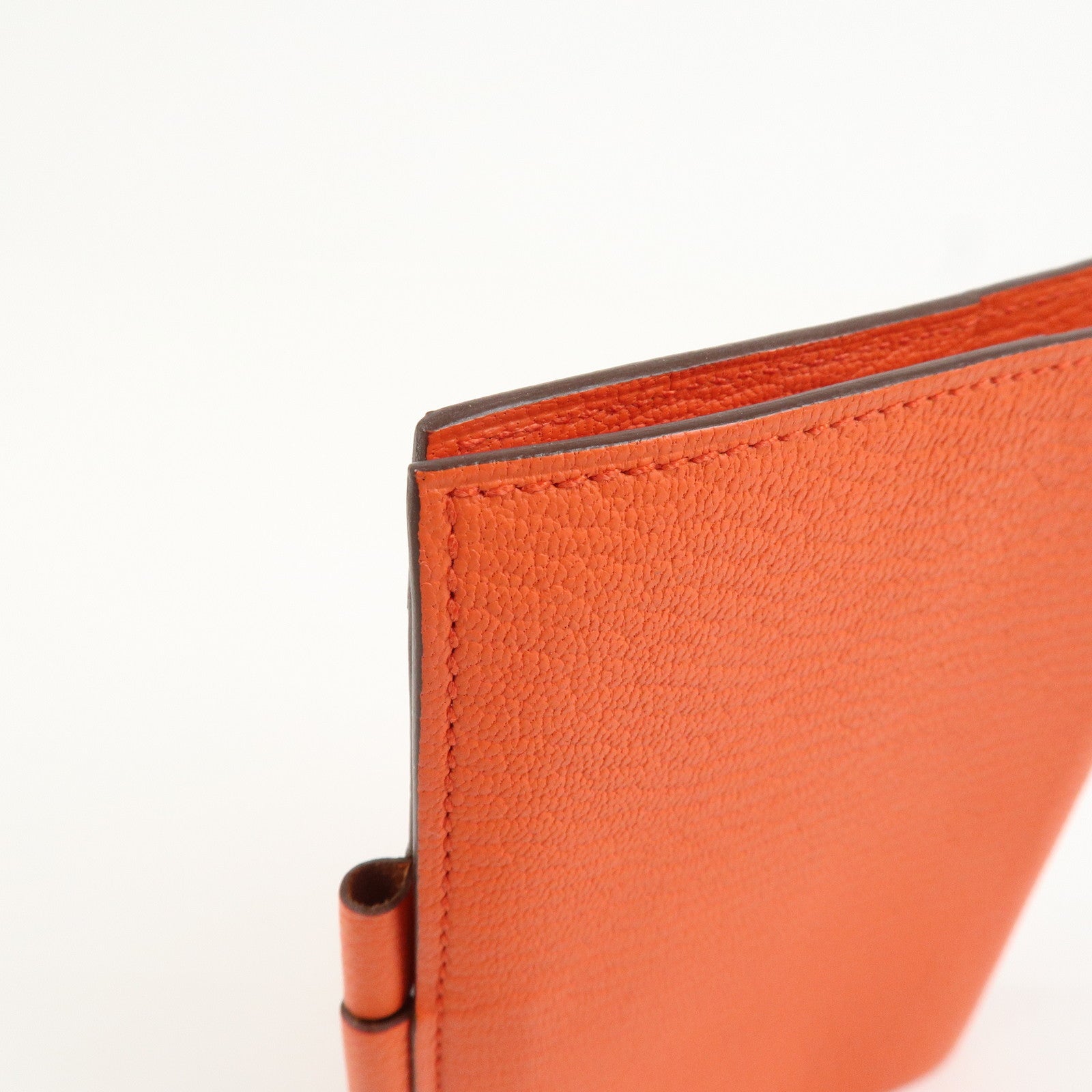 HERMES Leather Agenda PM Planner Cover X Stamped Orange