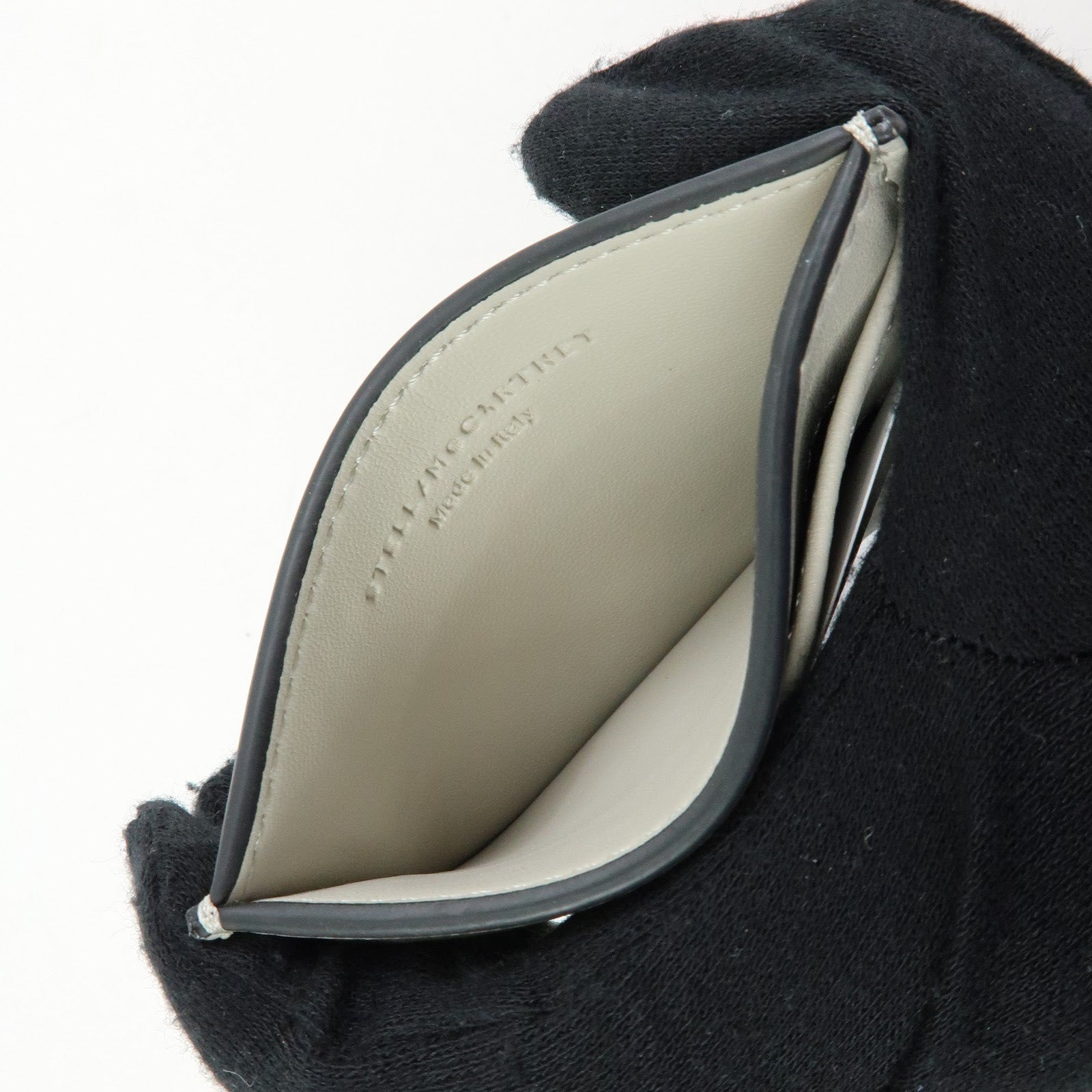 STELLA MCCARTNEY Faux Vegan Leather Compact Wallet Card Case