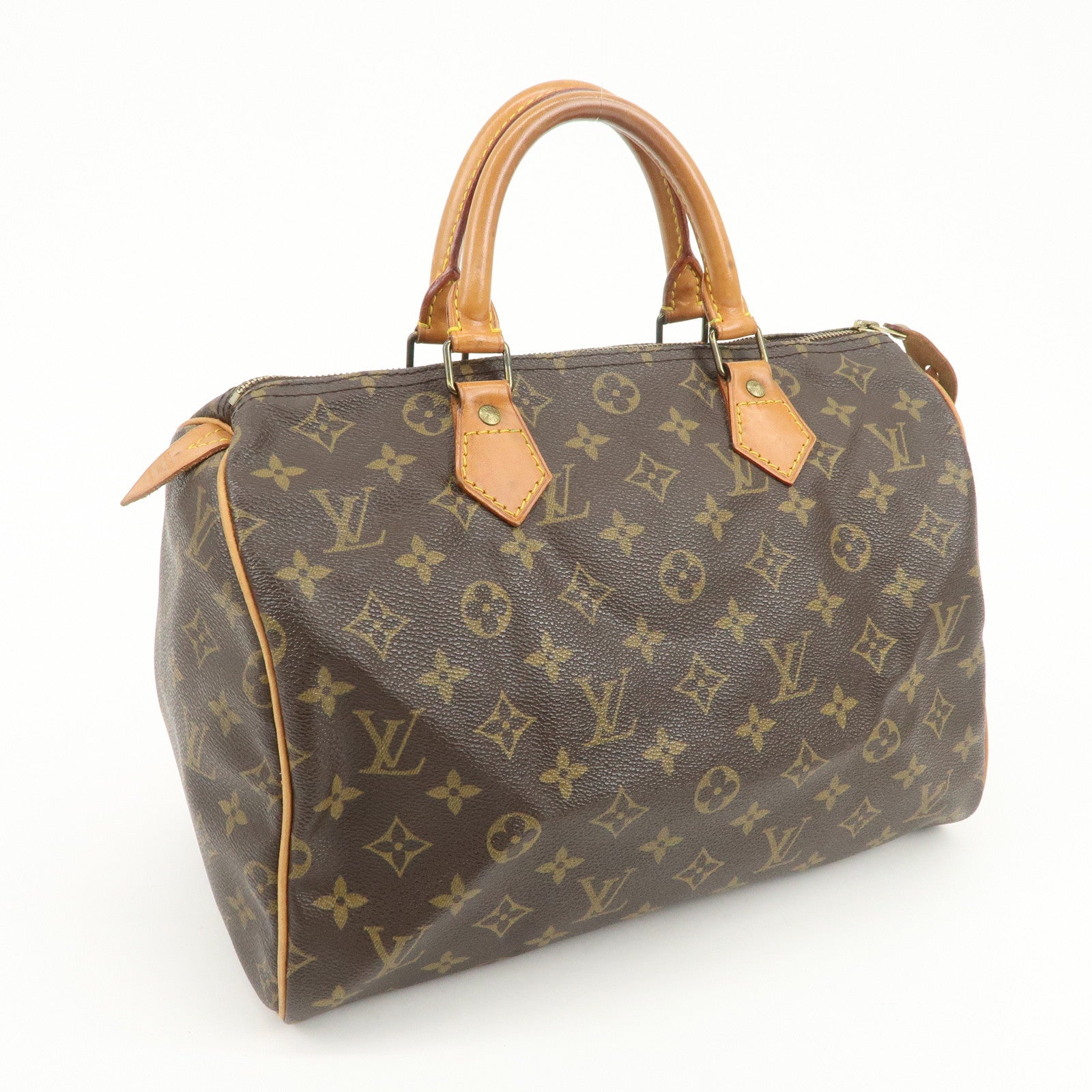 Louis Vuitton Monogram Speedy 30 Boston Bag Hand Bag Brown M41526
