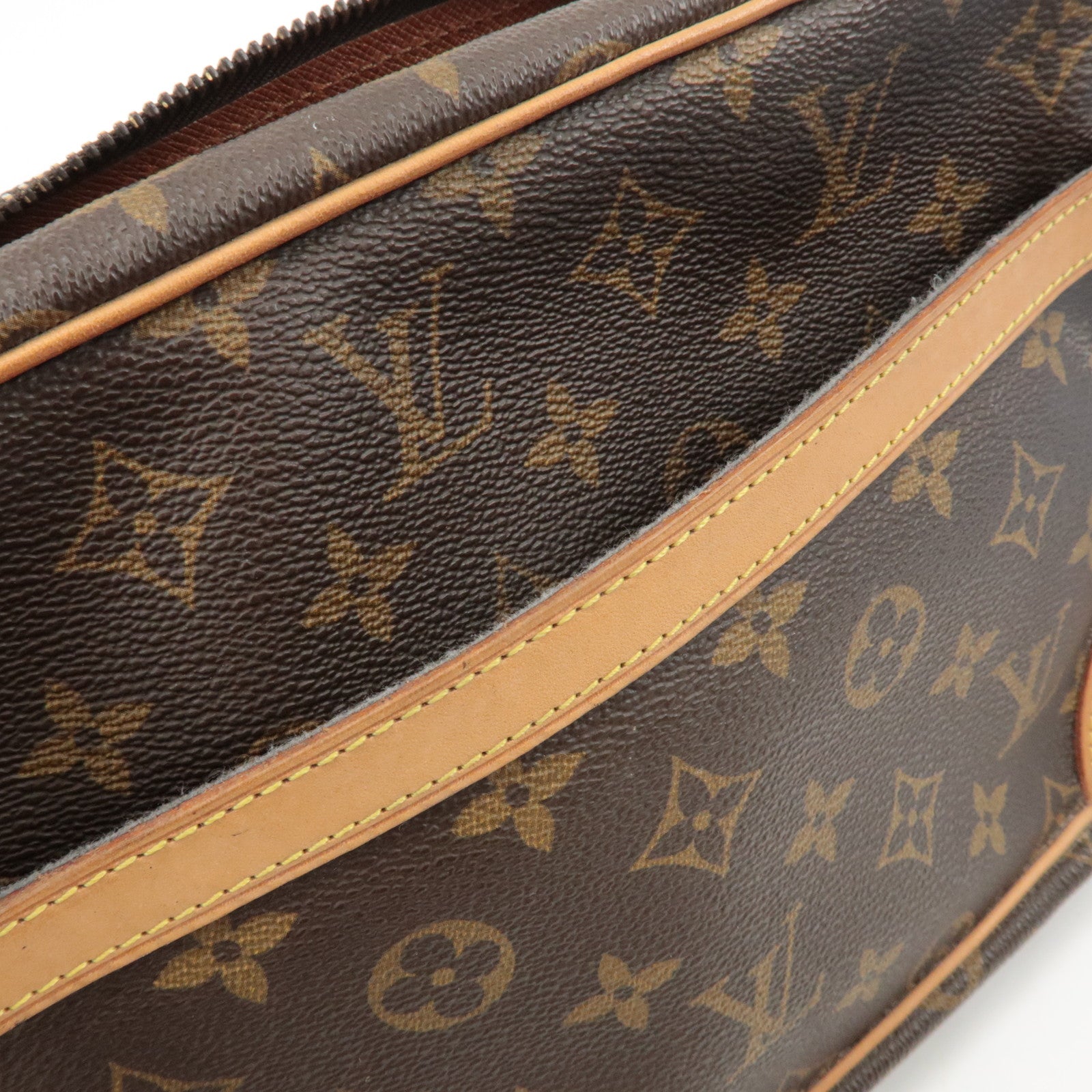 Louis Vuitton Monogram Compiegne 28 Pouch Clutch Bag Brown M51845 Used