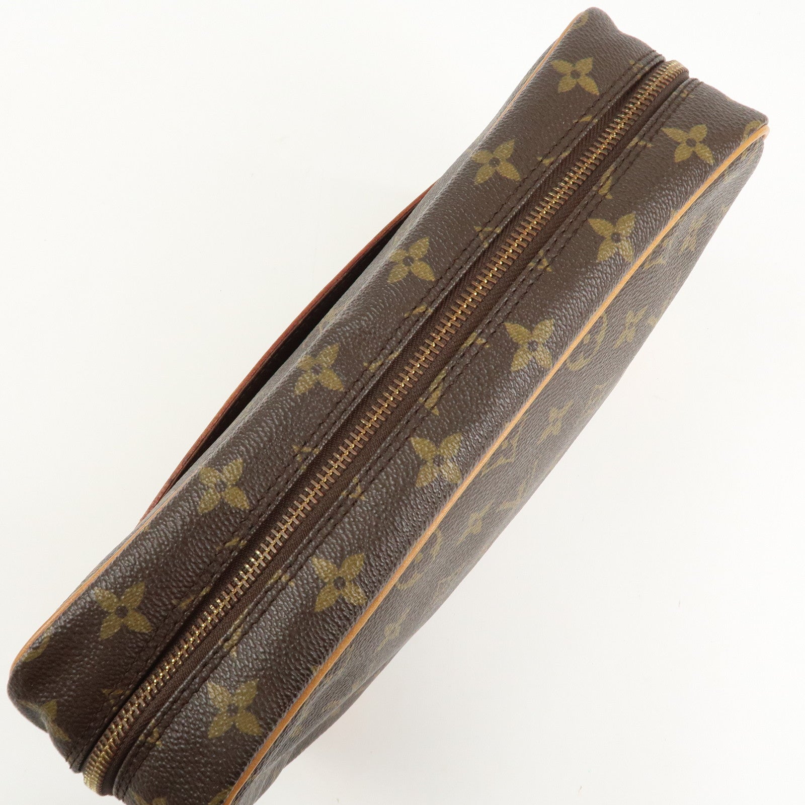 Louis Vuitton Monogram Compiegne 28 Pouch Clutch Bag Brown M51845 Used