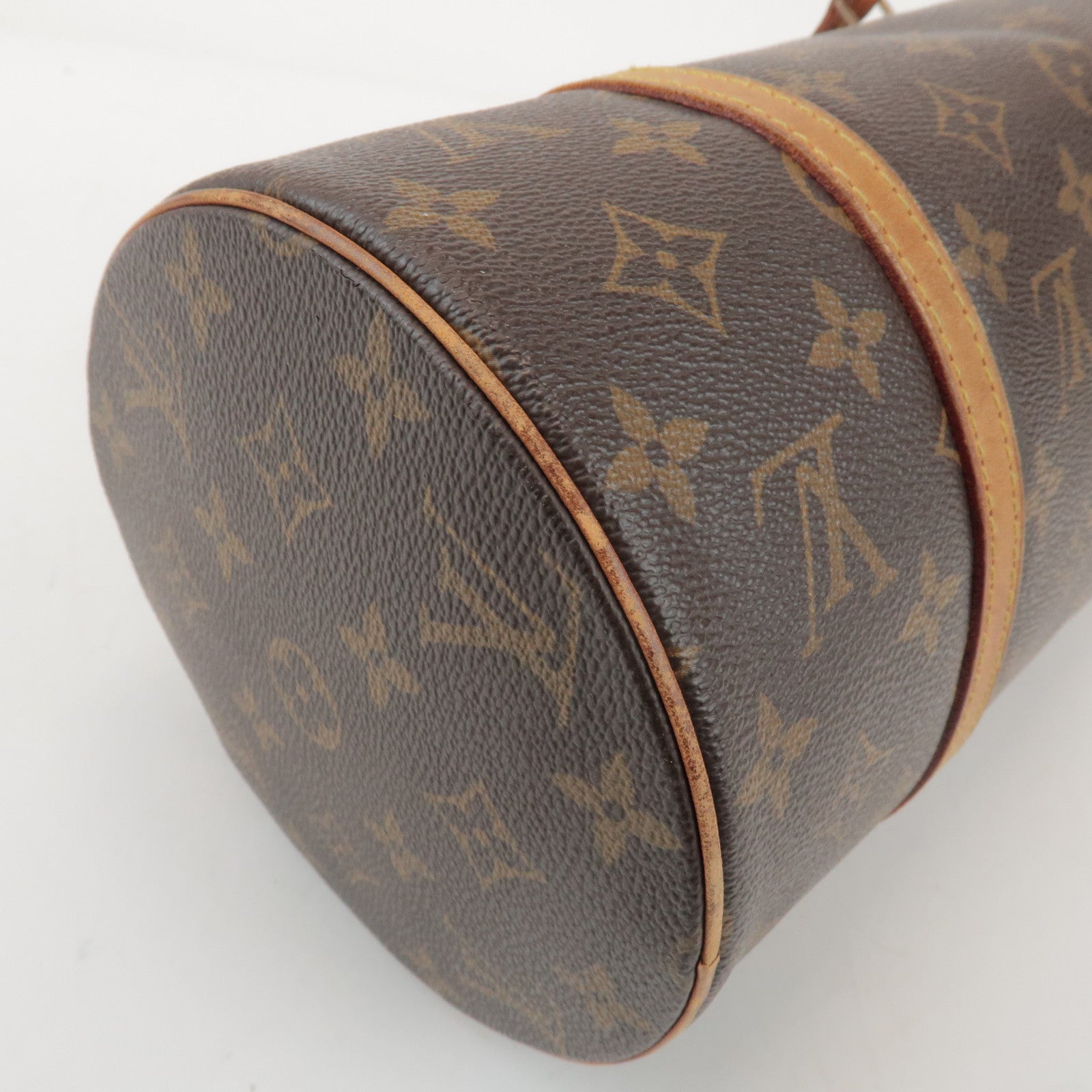Louis Vuitton Monogram Papillon 30 Hand Bag Brown M51385