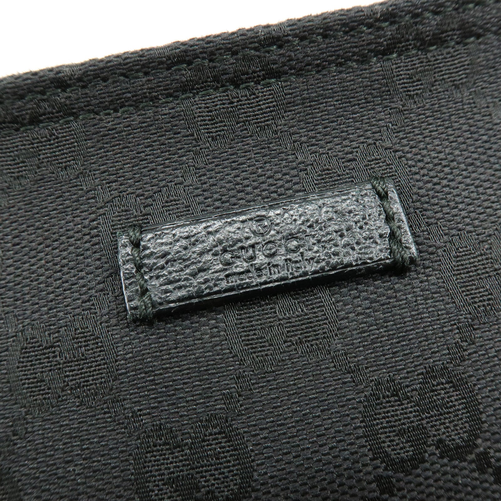 GUCCI Sherry Leather Shoulder Bag Crossbody Bag Black 189749