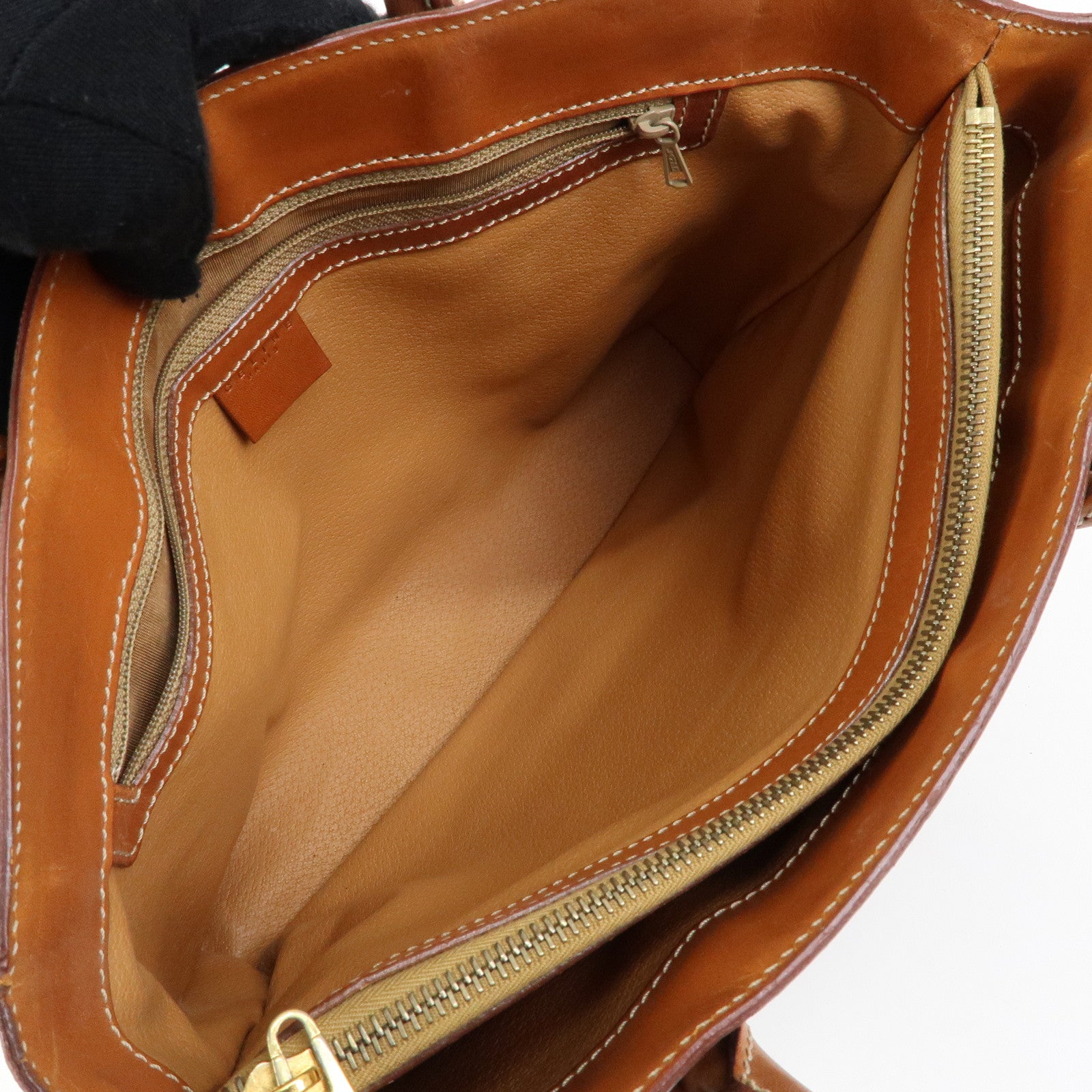 CELINE Macadam PVC Leather Tote Bag Hand Bag Brown