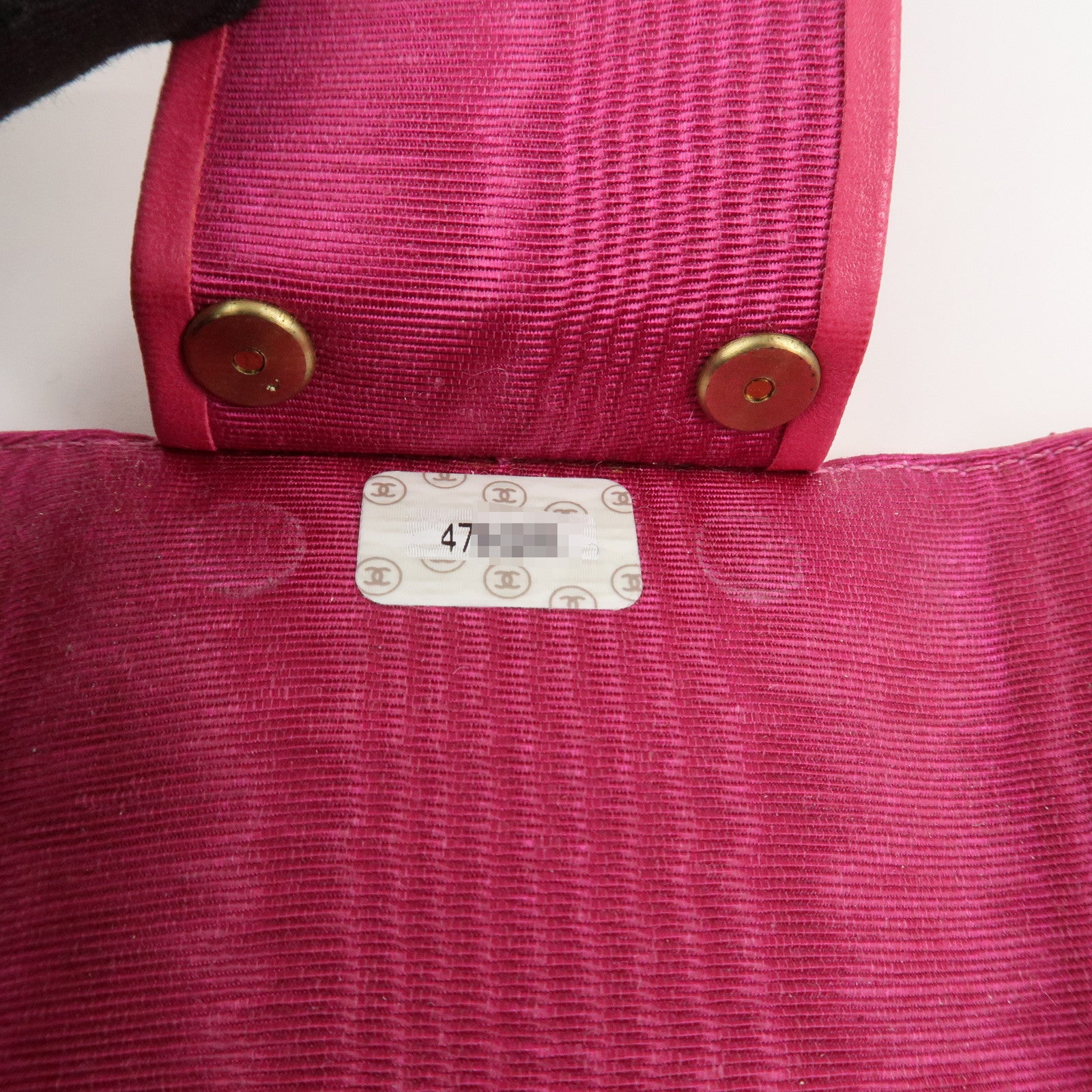 CHANEL COCO Mark Caviarskin 6 Rings Key Case Key Holder Pink A01439