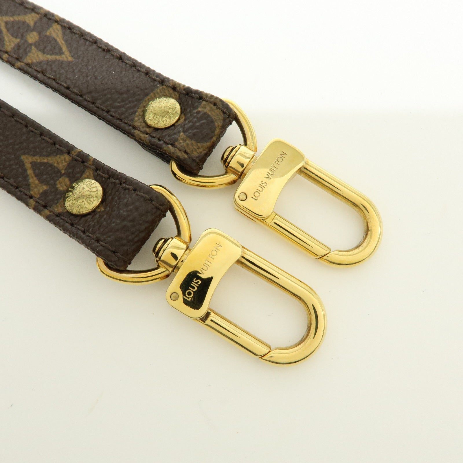 Louis Vuitton Monogram Adjustable Shoulder Strap Brown 120cm J52315