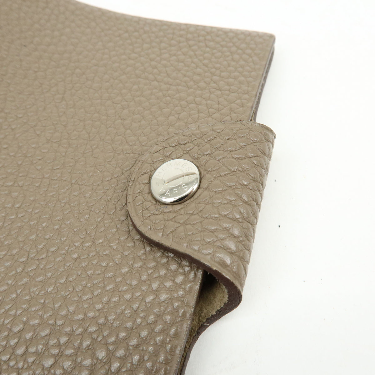 HERMES Ulysse Mini Taurillon Clemence Note Book Cover ▢K Stamped