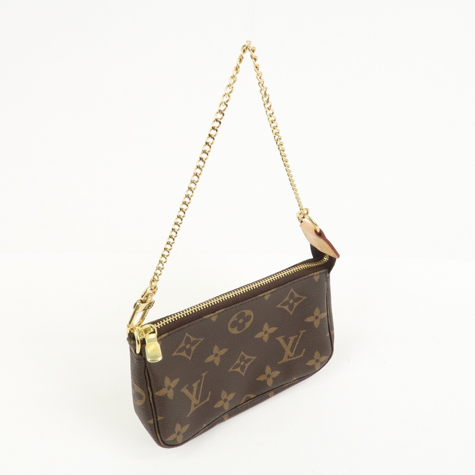 Louis Vuitton Monogram Mini Pochette Accessoires Hand Bag M58009