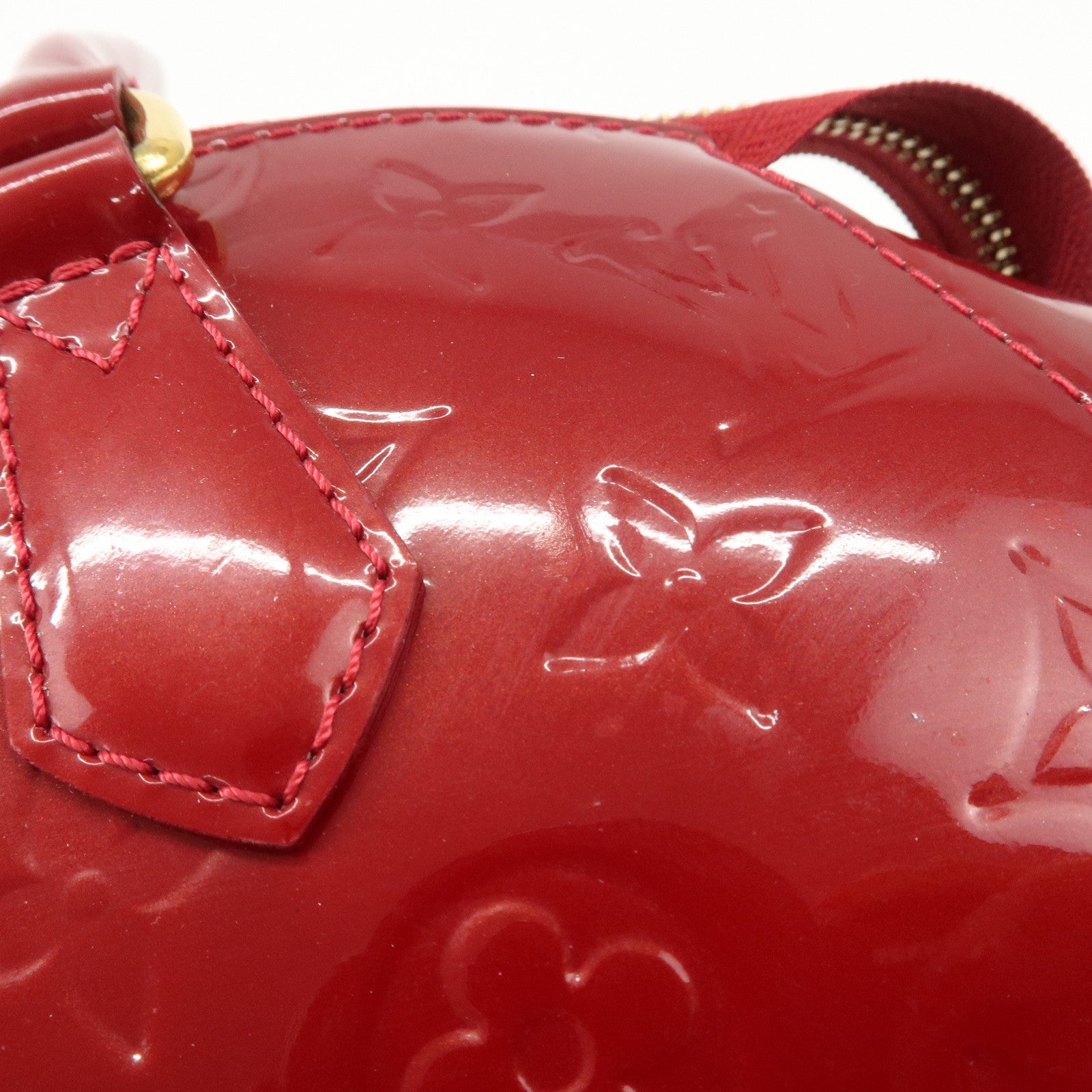 Louis Vuitton Monogram Vernis Sherwood PM Shoulder Bag Red M91494