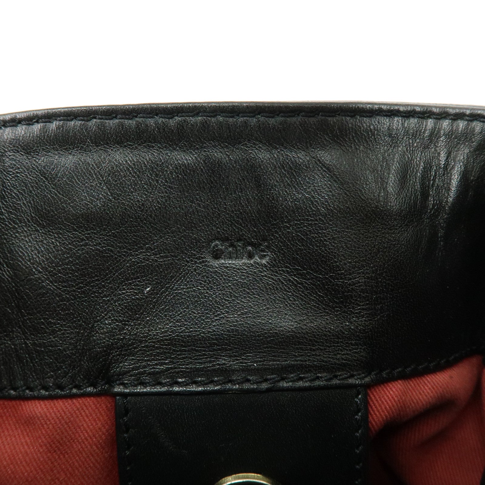 Chloe Victoria Leather 2Way Bag Shoulder Bag Black