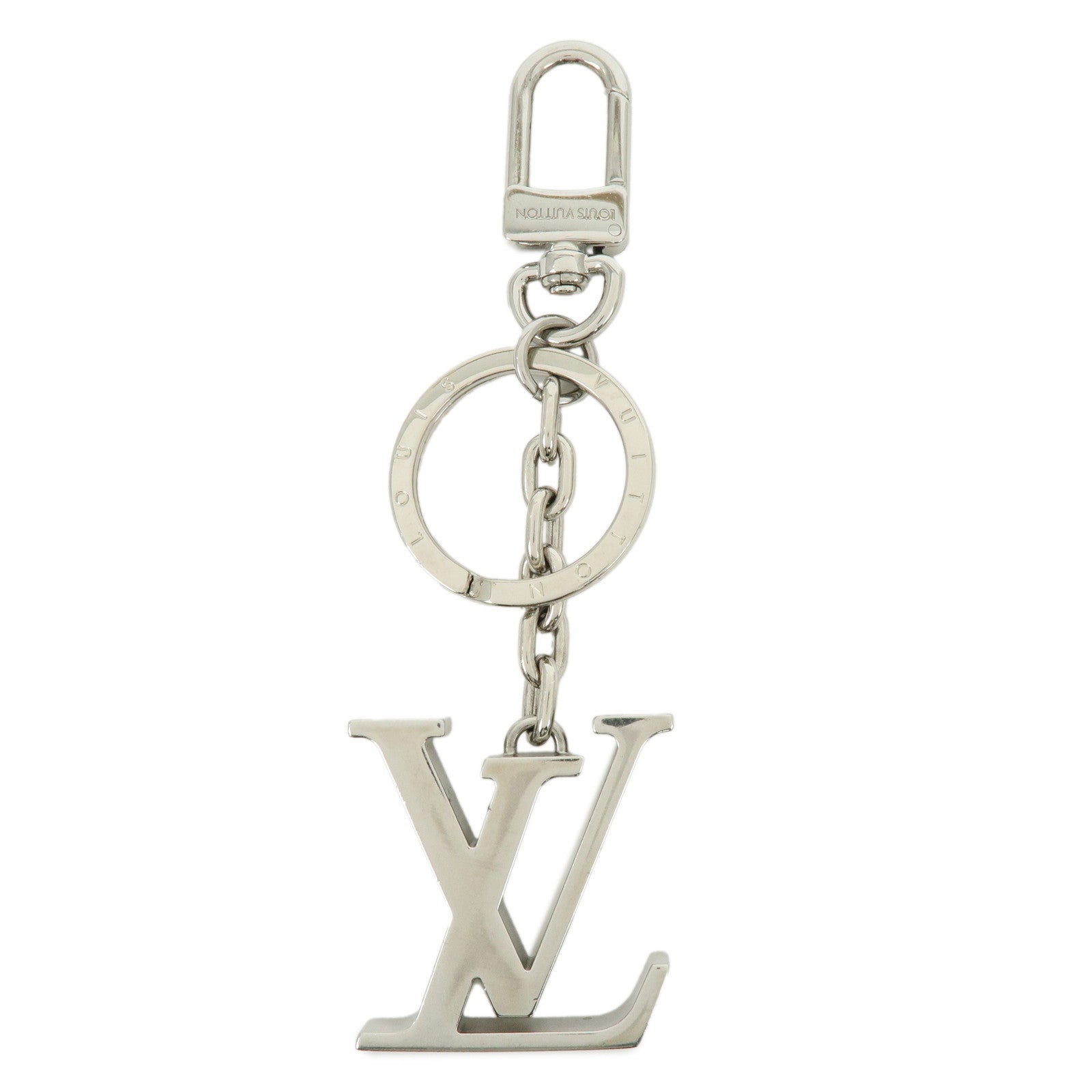Louis Vuitton Monogram Porte Cles LV Initials Key Ring Charm M01192