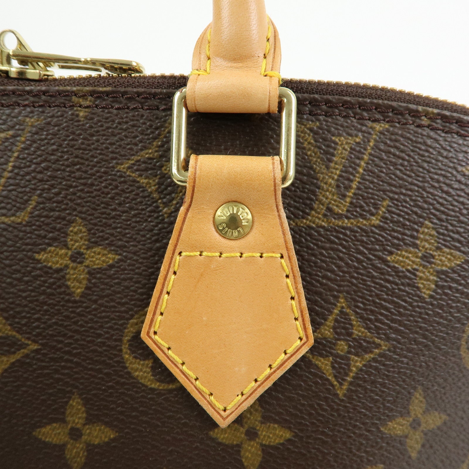 Louis Vuitton Monogram Alma Hand Bag Brown M51130