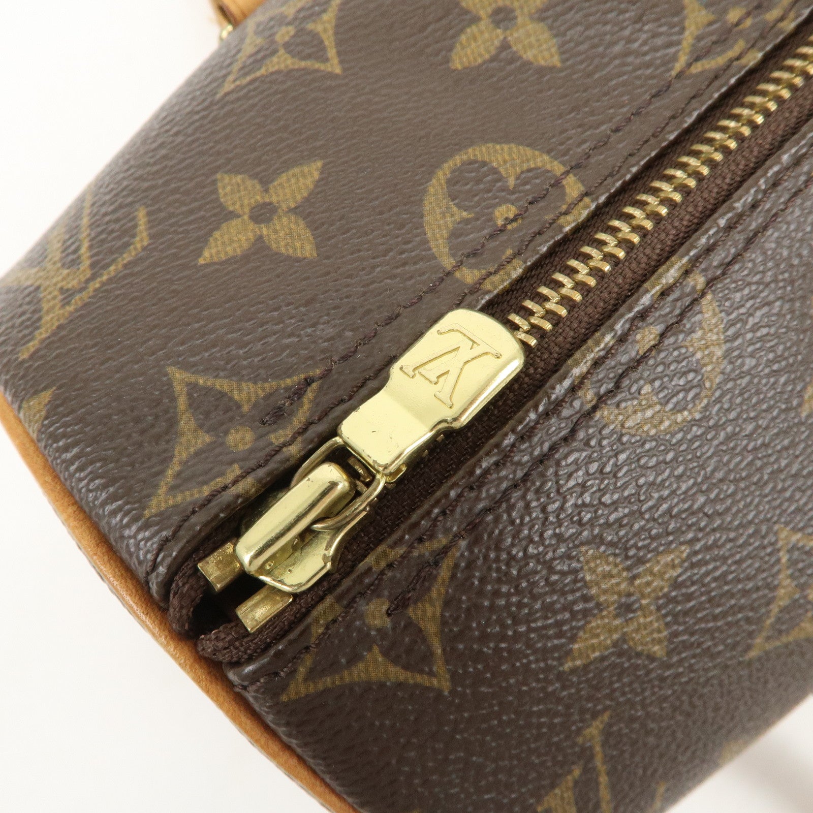 Louis Vuitton Monogram Papillon 26 Hand Bag Brown M51386