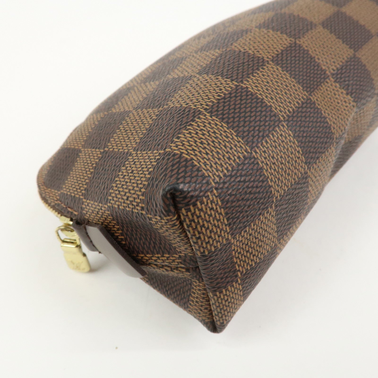 Louis Vuitton Damier Pochette Cosmetic PM Pouch Brown N47516