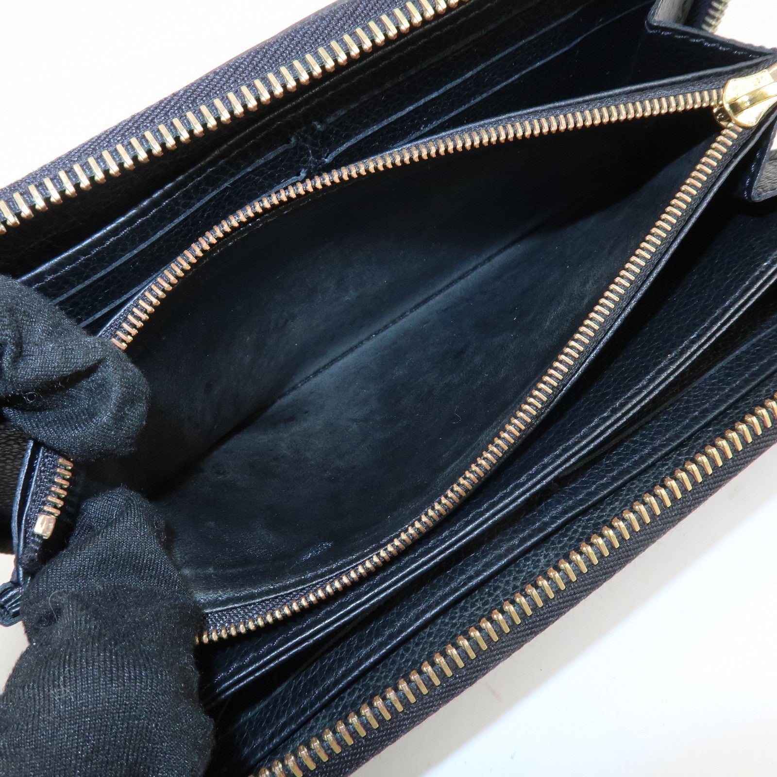 Louis Vuitton Monogram Empreinte Leather Round Zippy Wallet M61864 Used