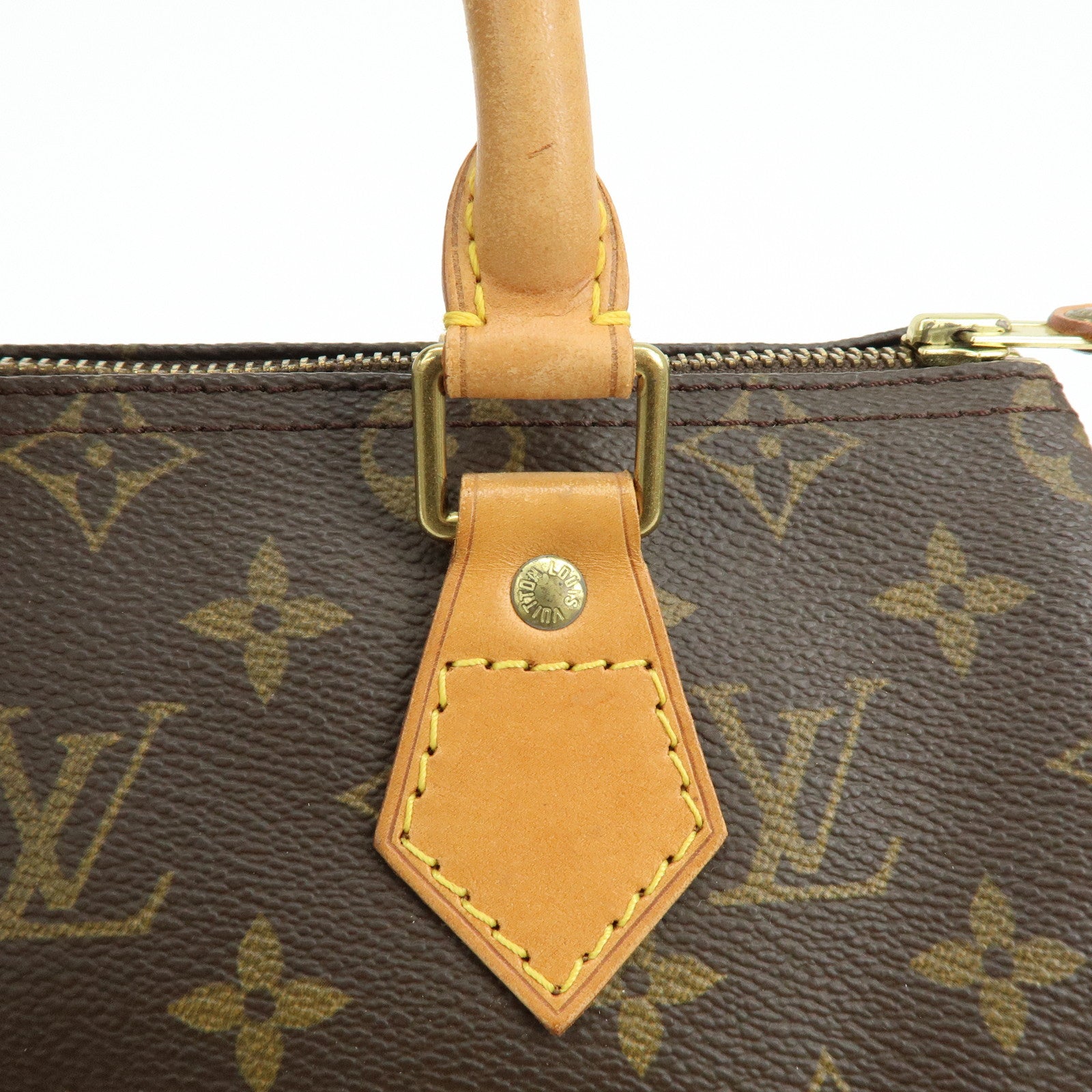 Louis Vuitton Monogram Speedy 25 Boston Bag Hand Bag Brown M41528